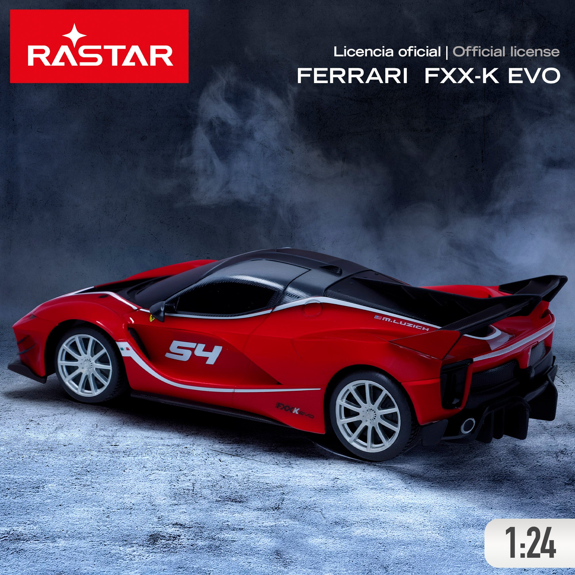 Carro telecomandado RASTAR Ferrari FXX K EVO 1:24