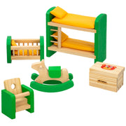 Conjunto de Mobiliário de Madeira para Casa de Bonecas WOOMAX