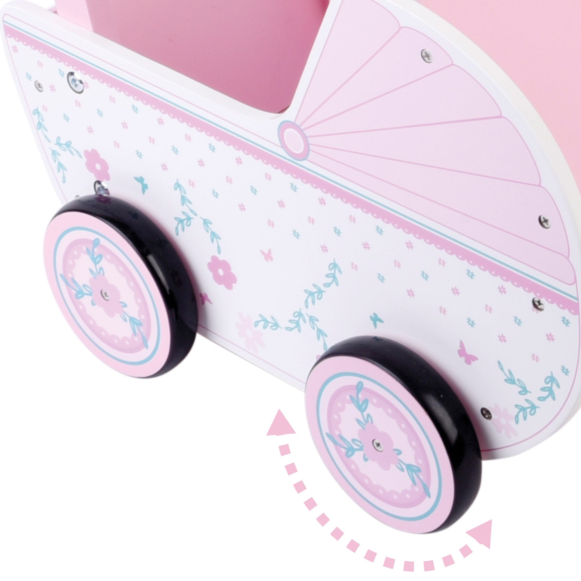 Carrinho de bonecas em madeira WOOMAX
