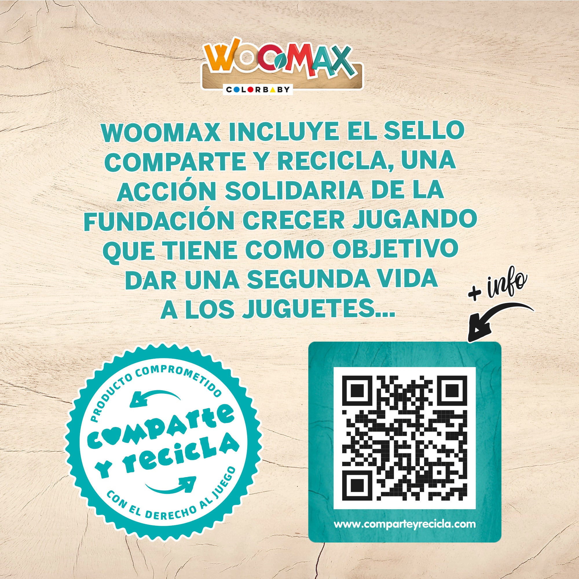 Cadeira de refeição em madeira para boneca WOOMAX