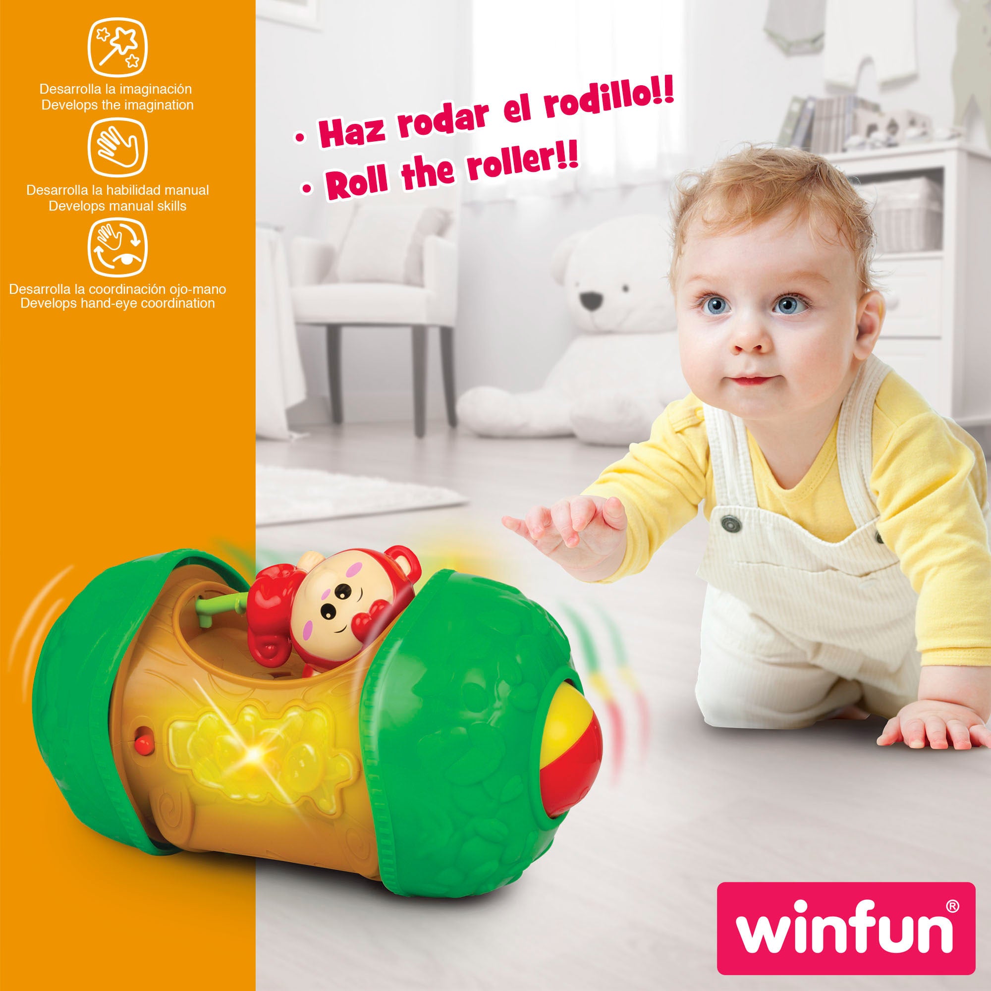 Jogo de atividades com macaco de brincar Winfun