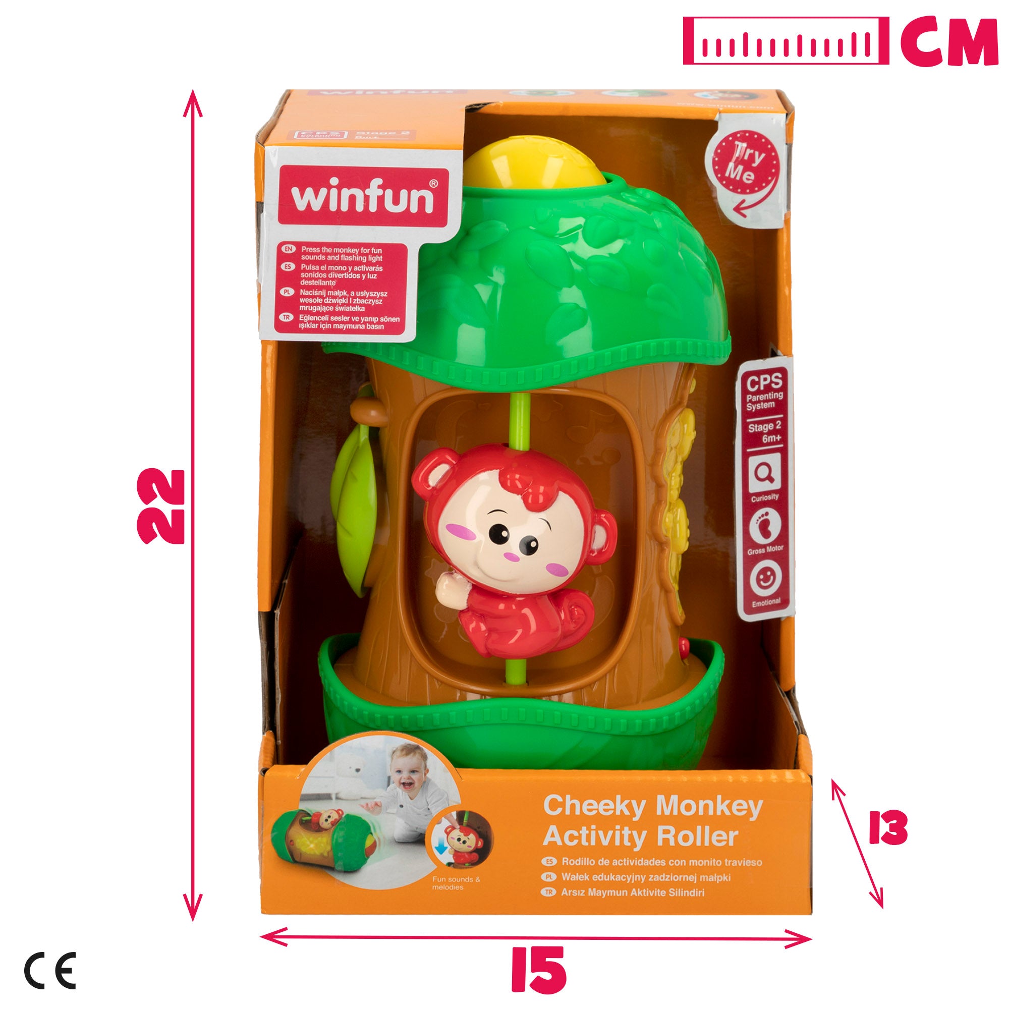 Jogo de atividades com macaco de brincar Winfun