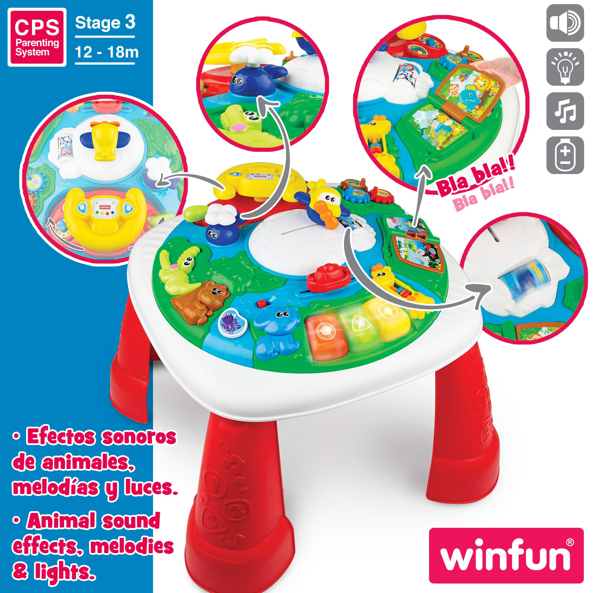 Mesa de atividades Winfun Globetrotter