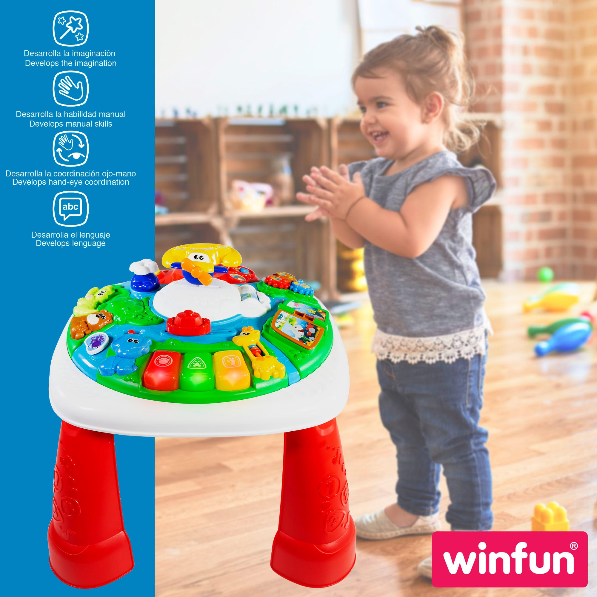 Mesa de atividades Winfun Globetrotter