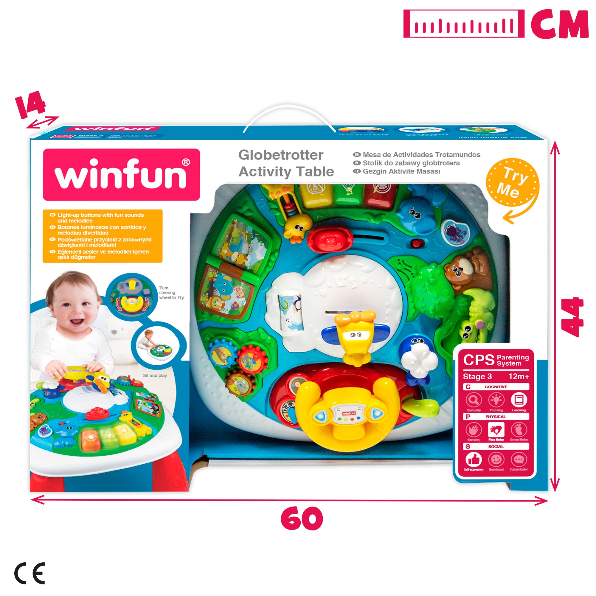 Mesa de atividades Winfun Globetrotter