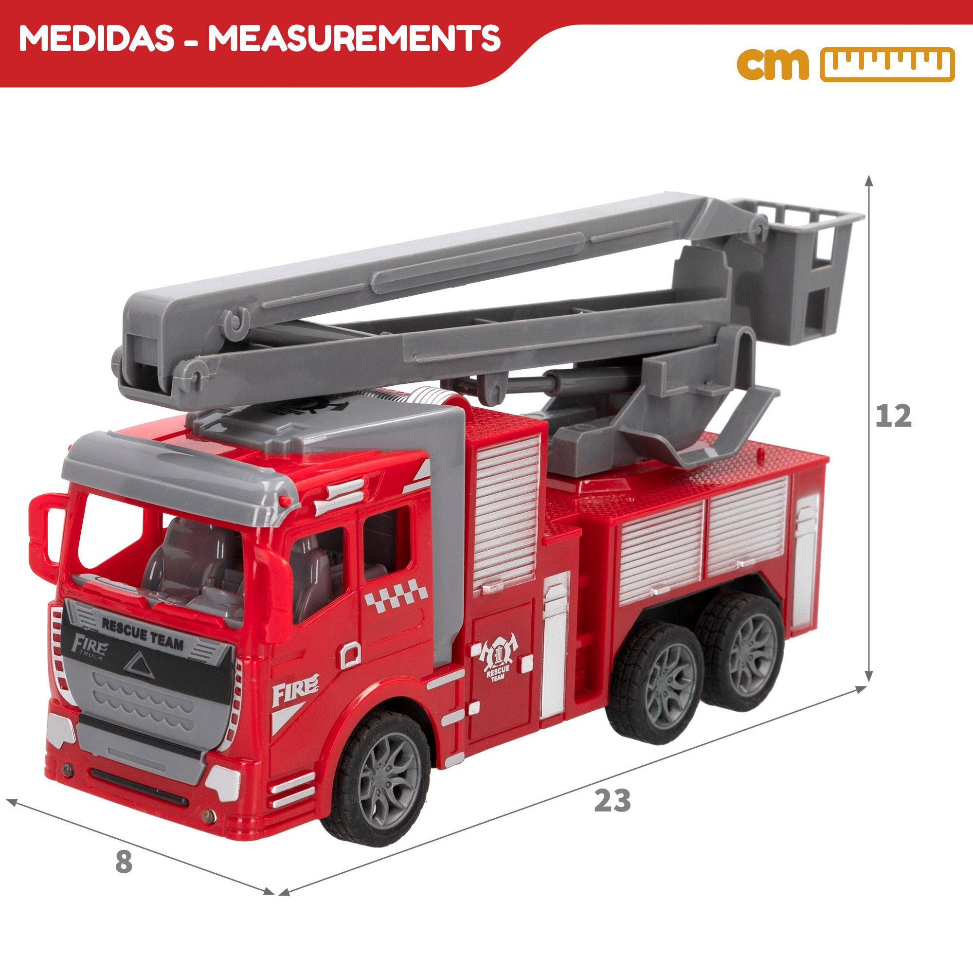 Camião de Bombeiros com Controlo Remoto 1:30 Speed&amp; Go