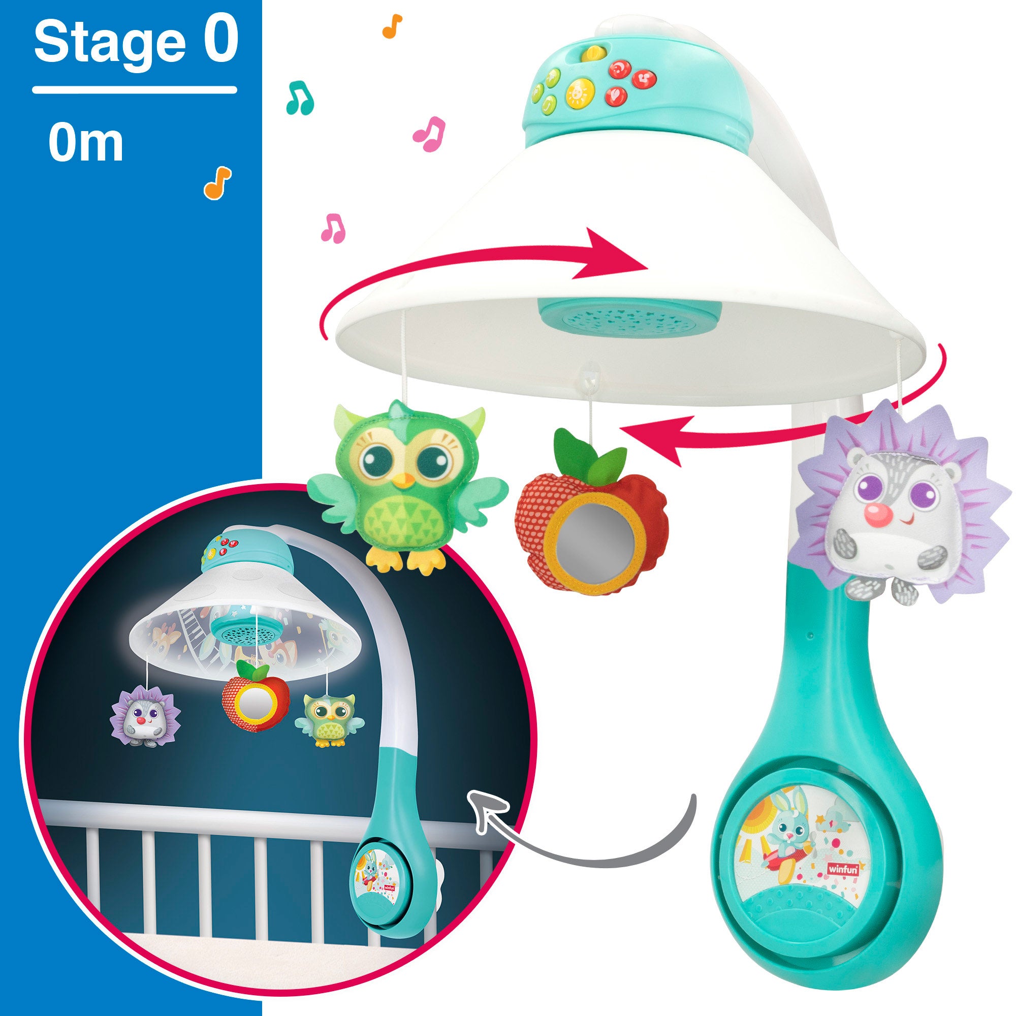 Projetor para Bebé 3 em 1 Winfun