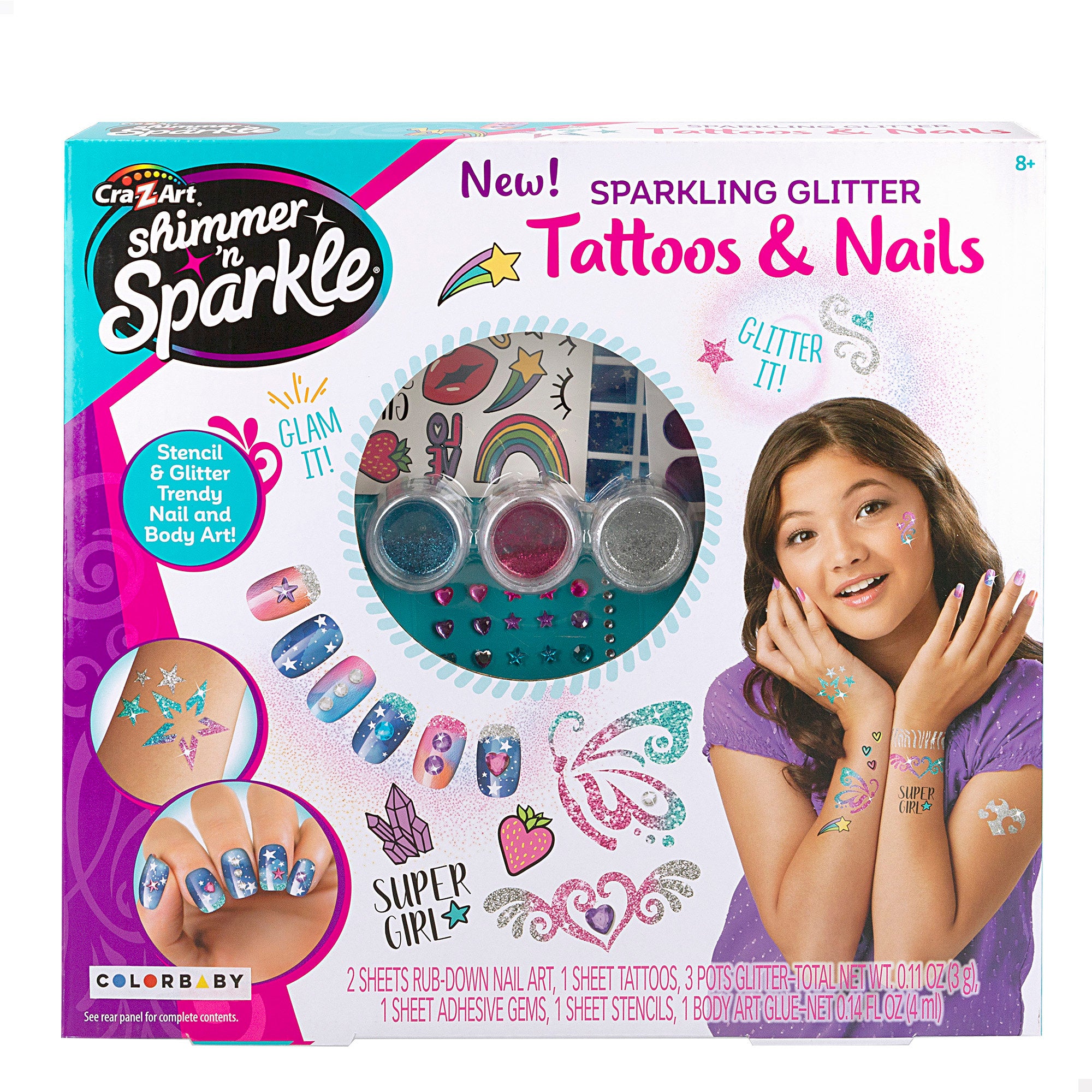 Centro de unhas e tatuagem Shimmer 'n Sparkle para meninas