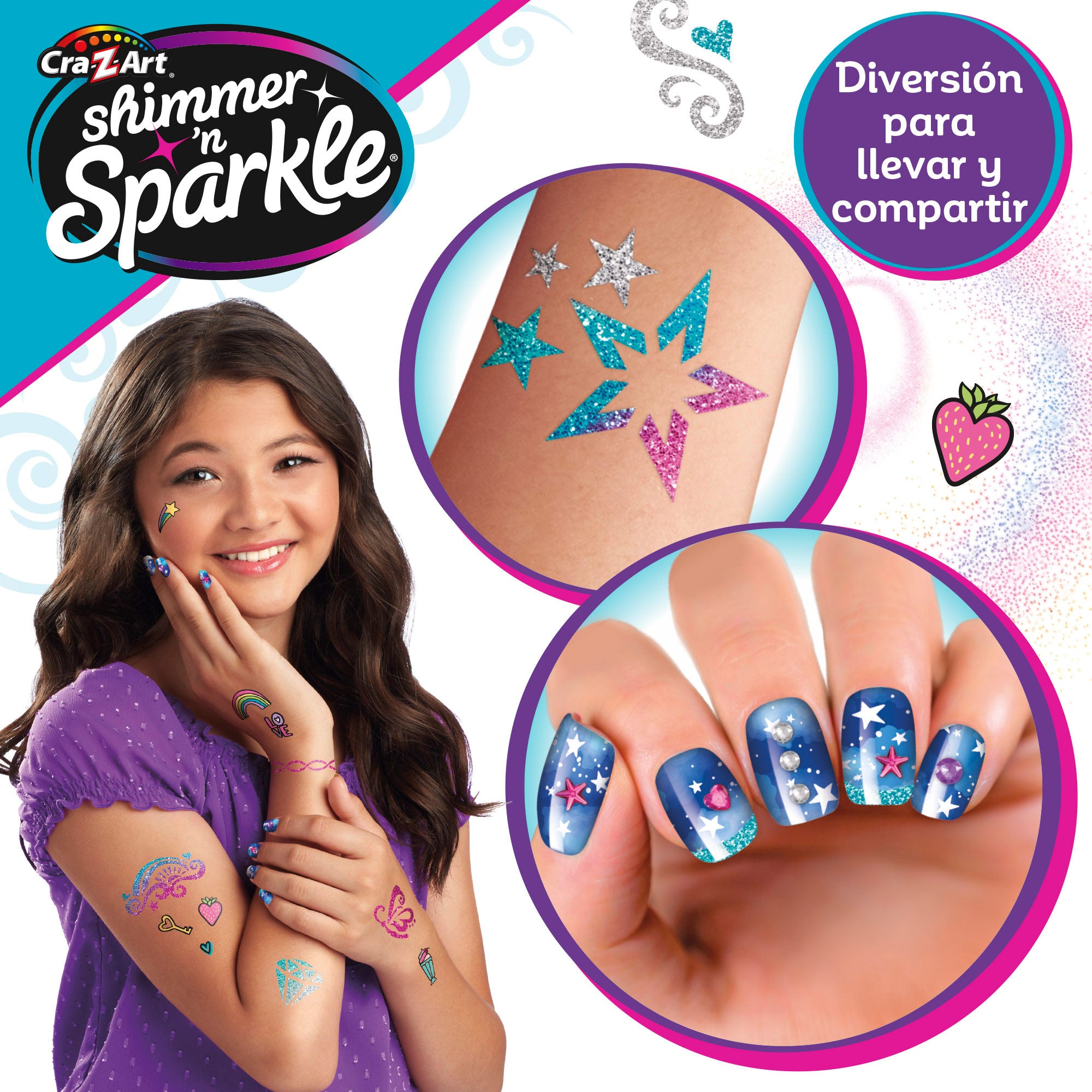 Centro de unhas e tatuagem Shimmer 'n Sparkle para meninas
