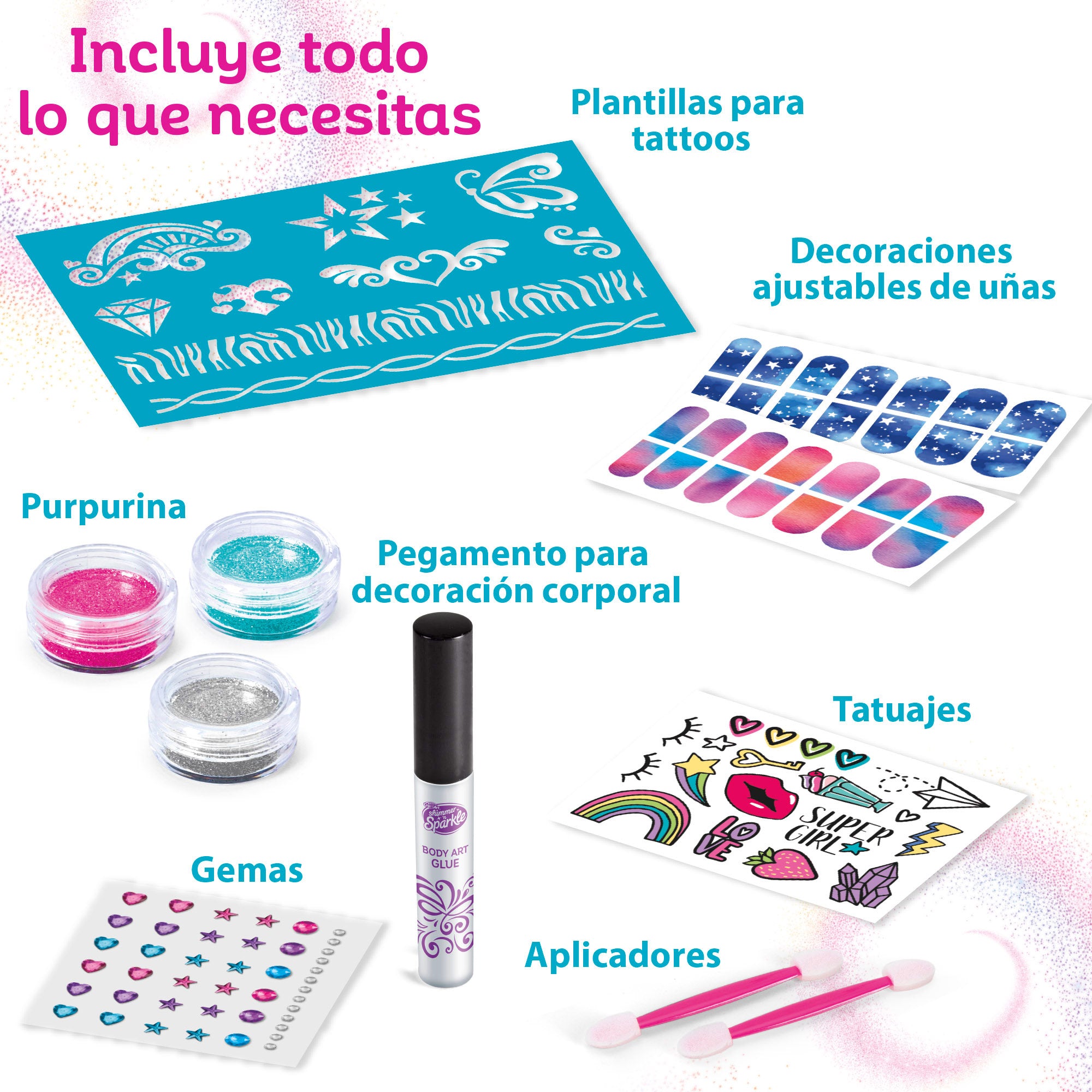 Centro de unhas e tatuagem Shimmer 'n Sparkle para meninas