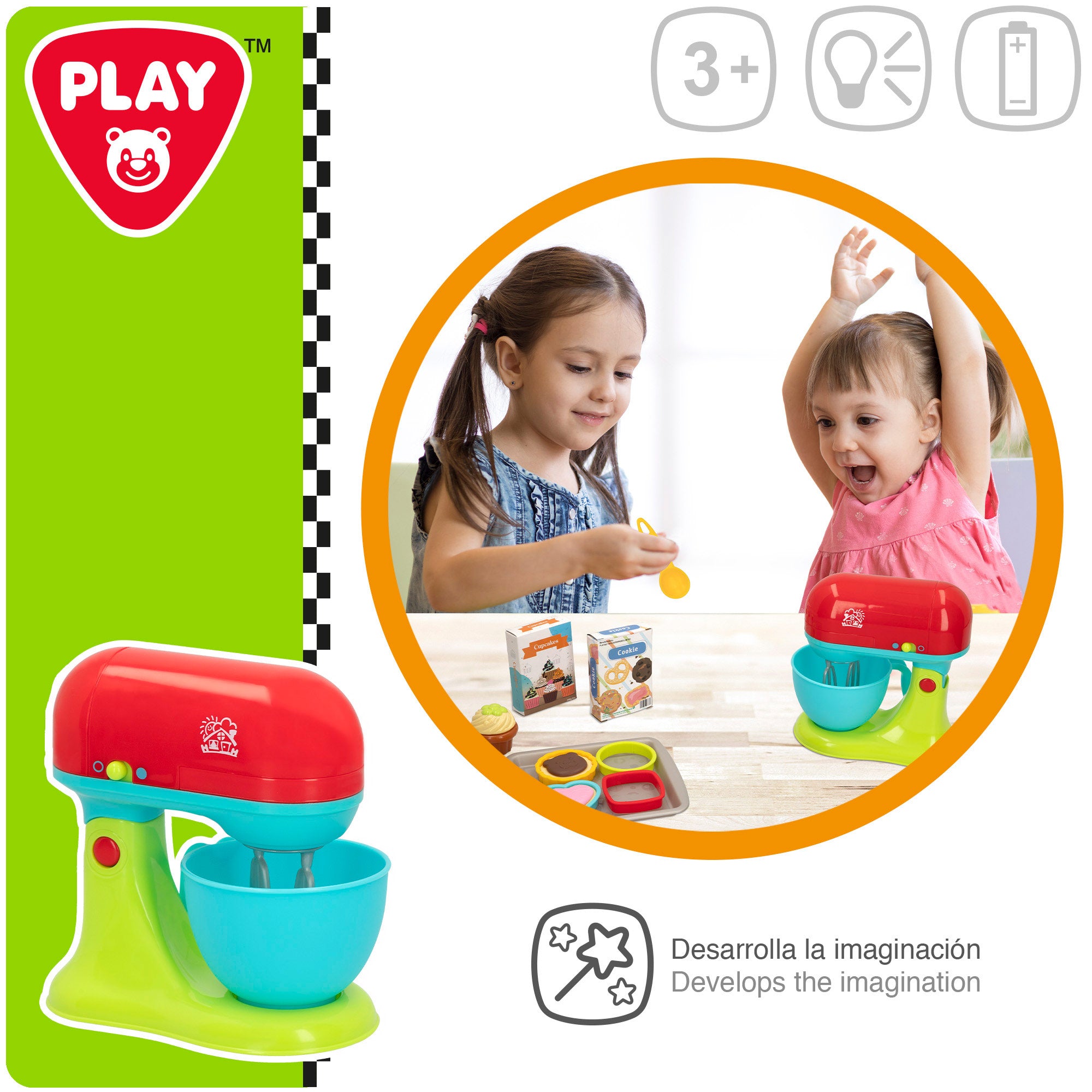 Batedeira elétrica PLAY com acessórios