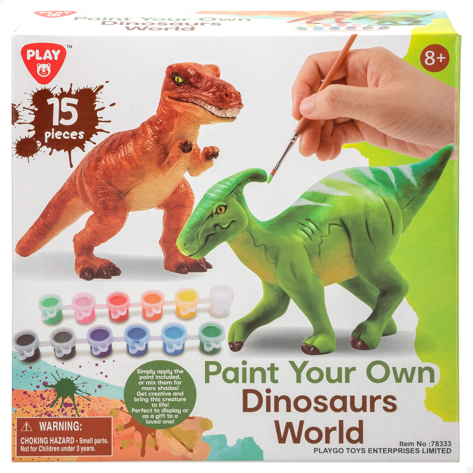 Conjunto de pintura de dinossauros PLAY
