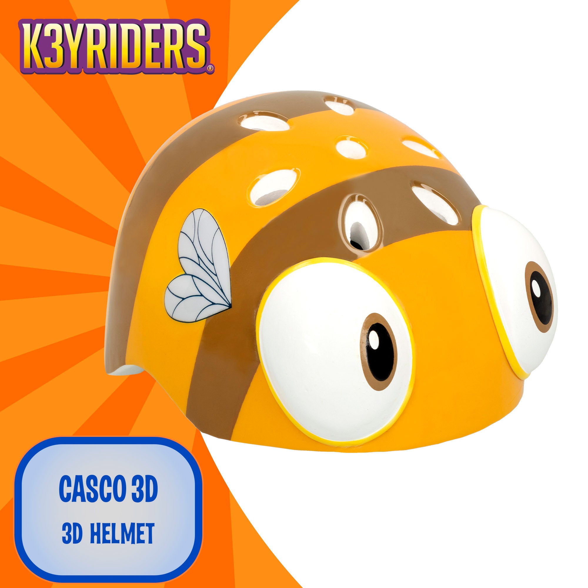 Capacete para trotinete K3YRIDERS 3D Bee