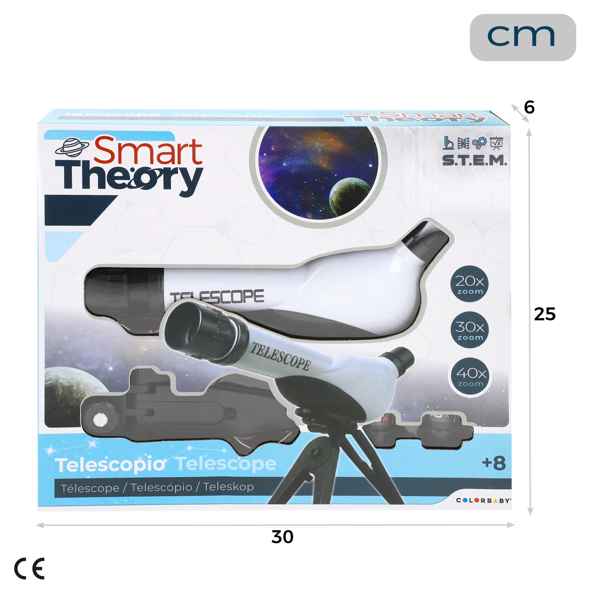Telescópio de brinquedo Smart Theory