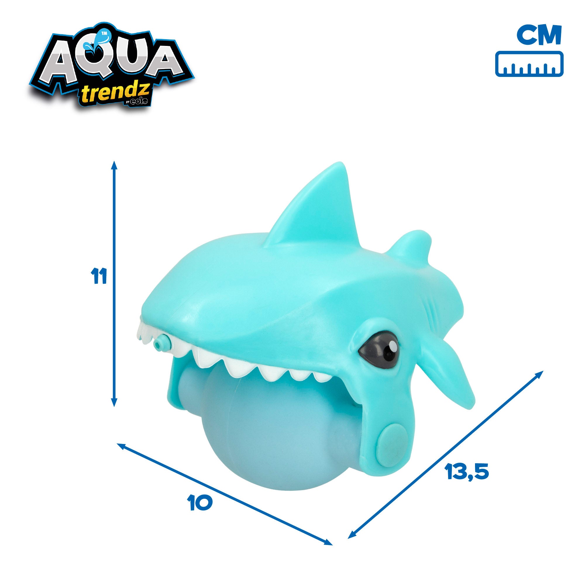 Máscara de mergulho Aqua Trenz Shark e lançador de água