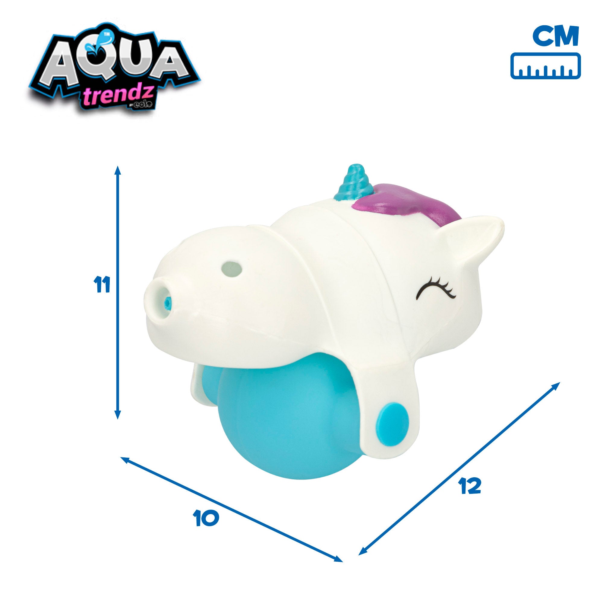 Óculos de mergulho em forma de unicórnio da Aqua Trendz e lançador de água