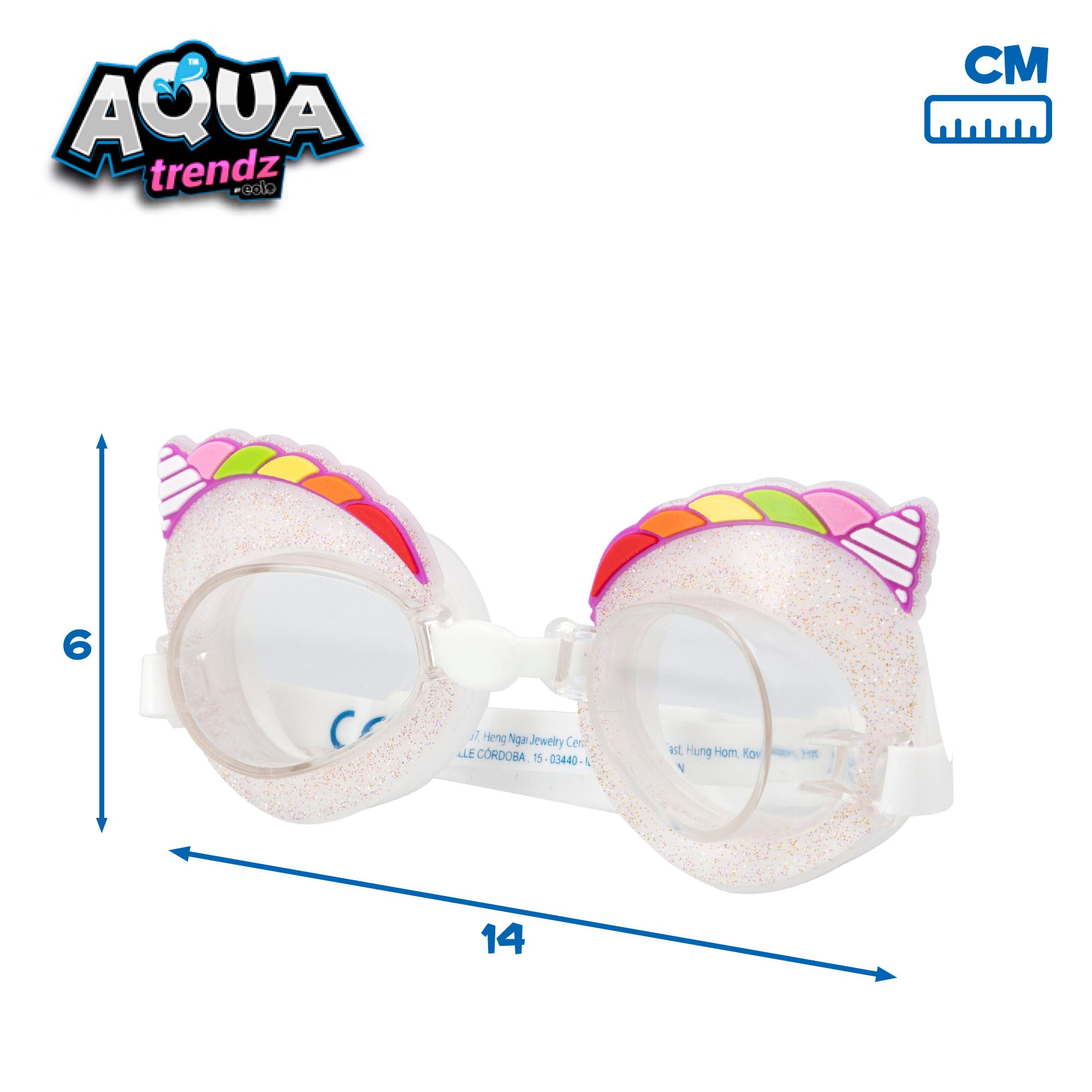 Óculos de mergulho em forma de unicórnio da Aqua Trendz e lançador de água