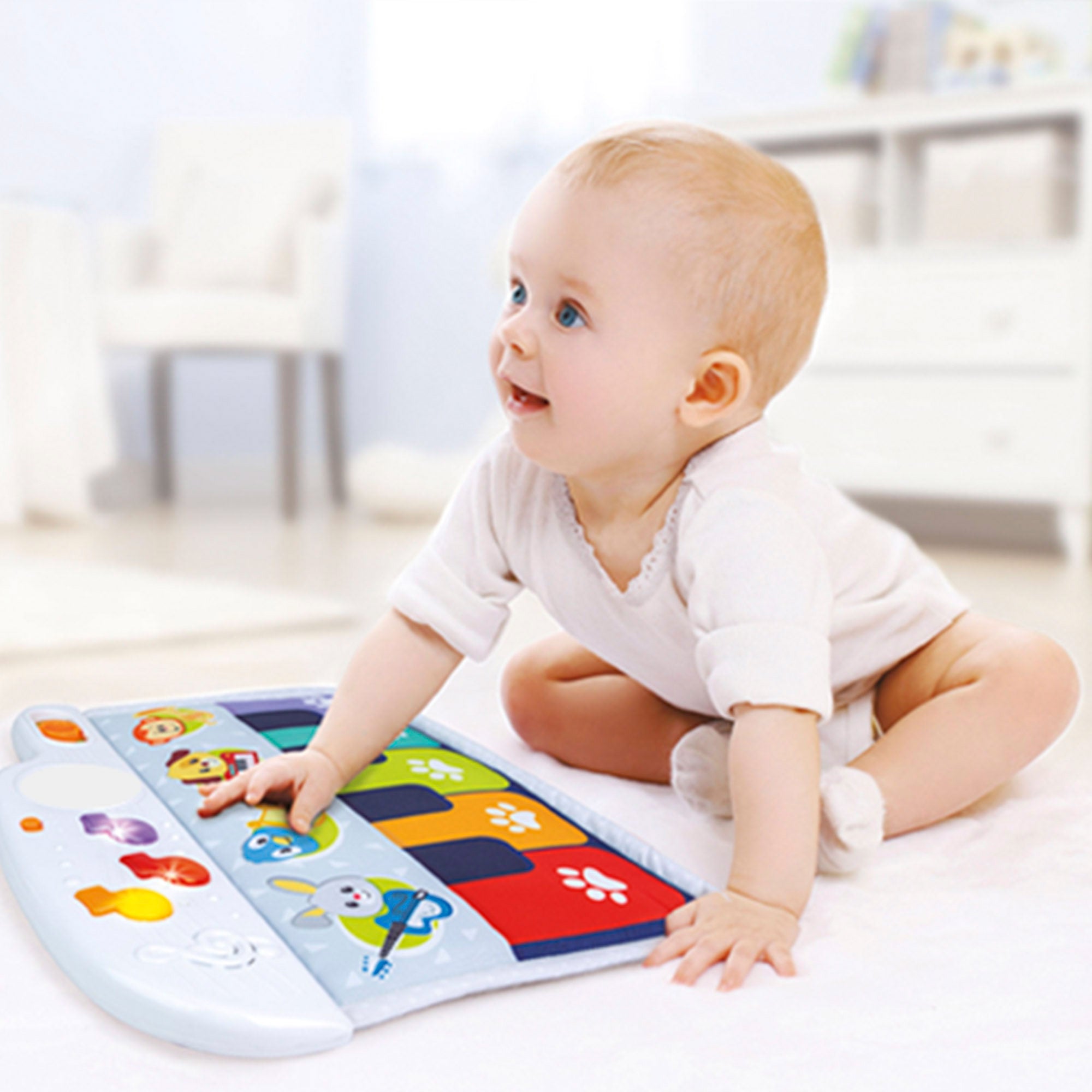 Winfun Piano para bebés c/luz e som