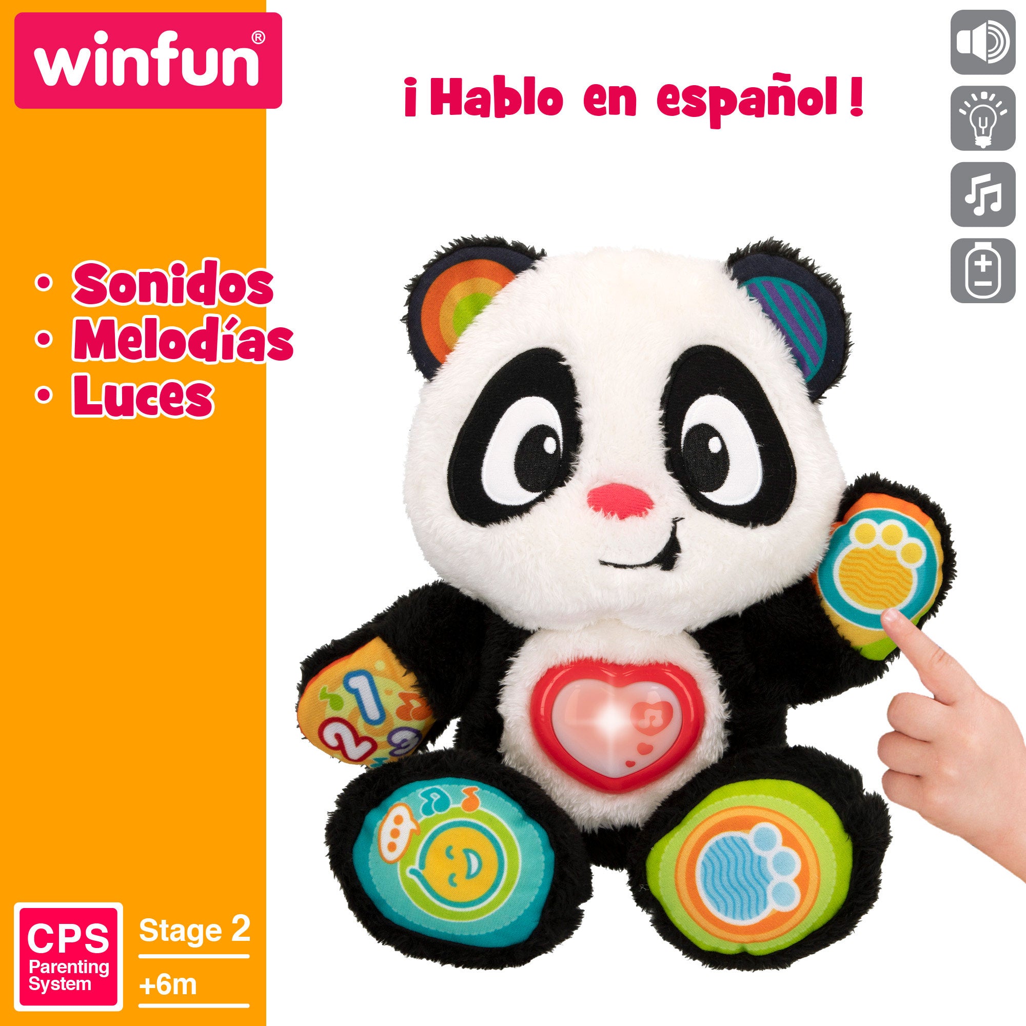 Ursinho Panda Bebé Winfun Aprende Comigo