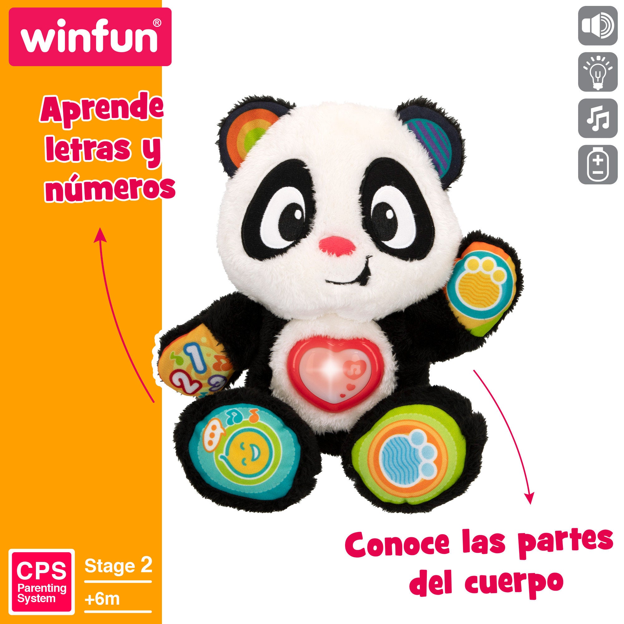 Ursinho Panda Bebé Winfun Aprende Comigo