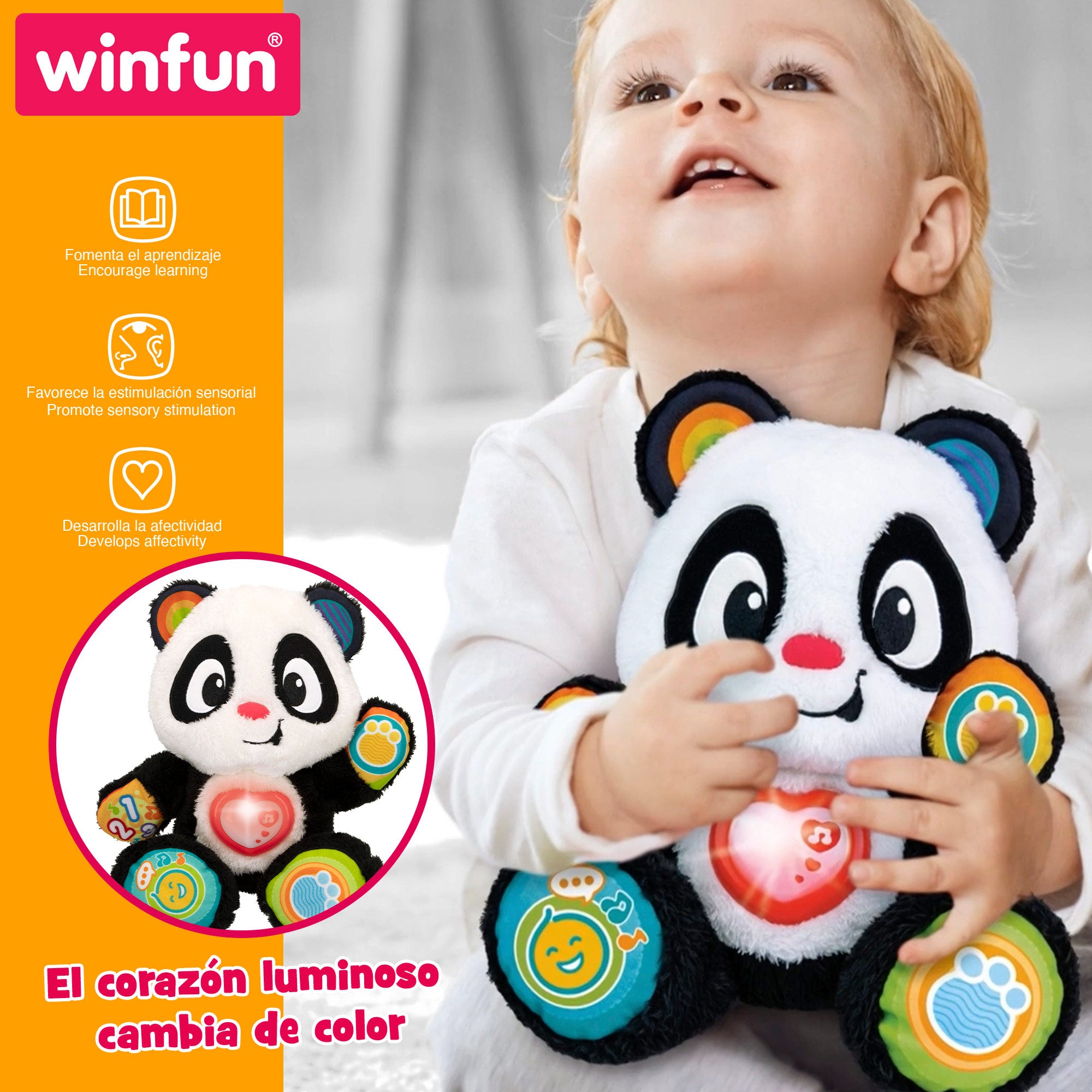 Ursinho Panda Bebé Winfun Aprende Comigo