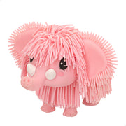 Andador elefante Jiggly Pets com música e som, cor-de-rosa