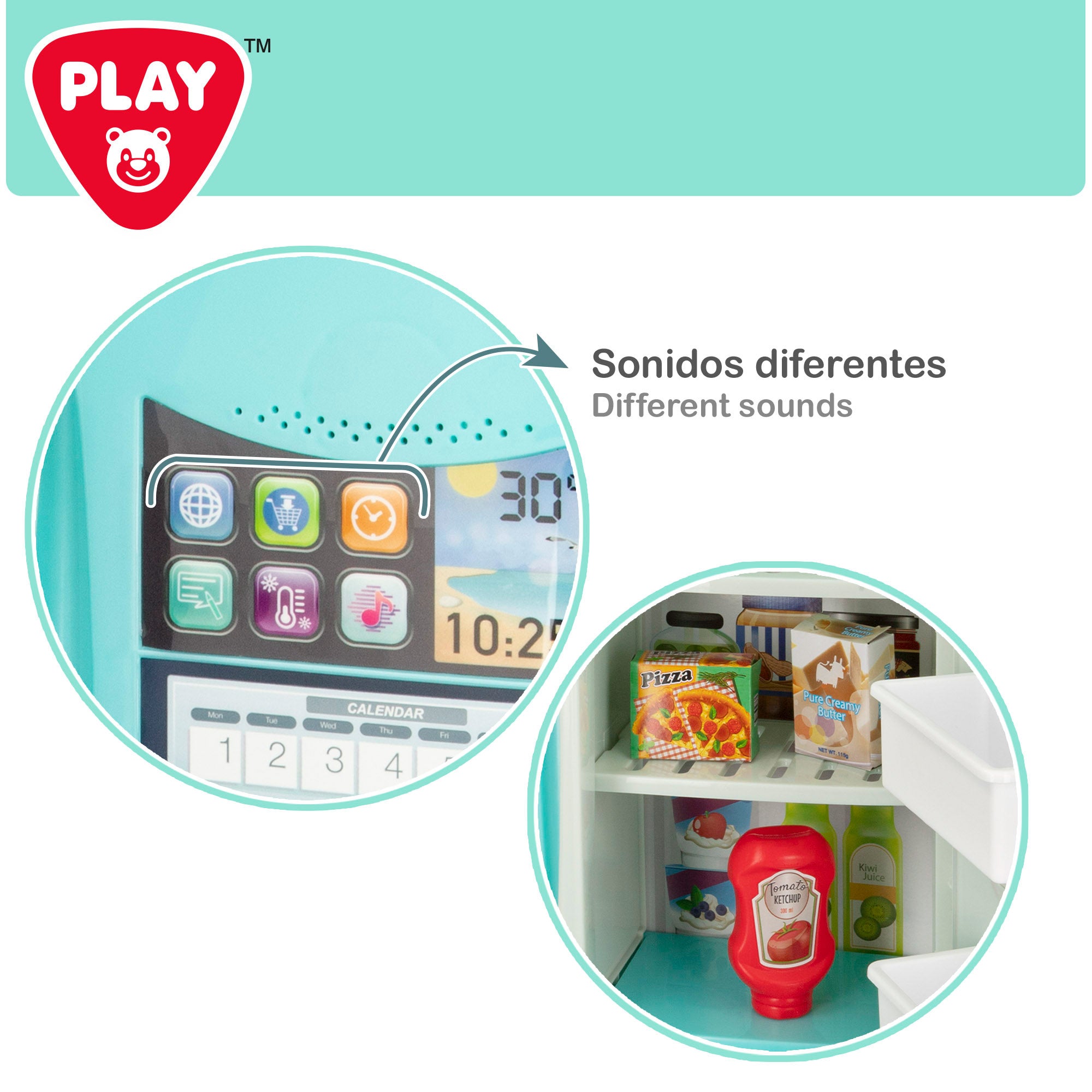 Frigorífico de brinquedo PLAY com som