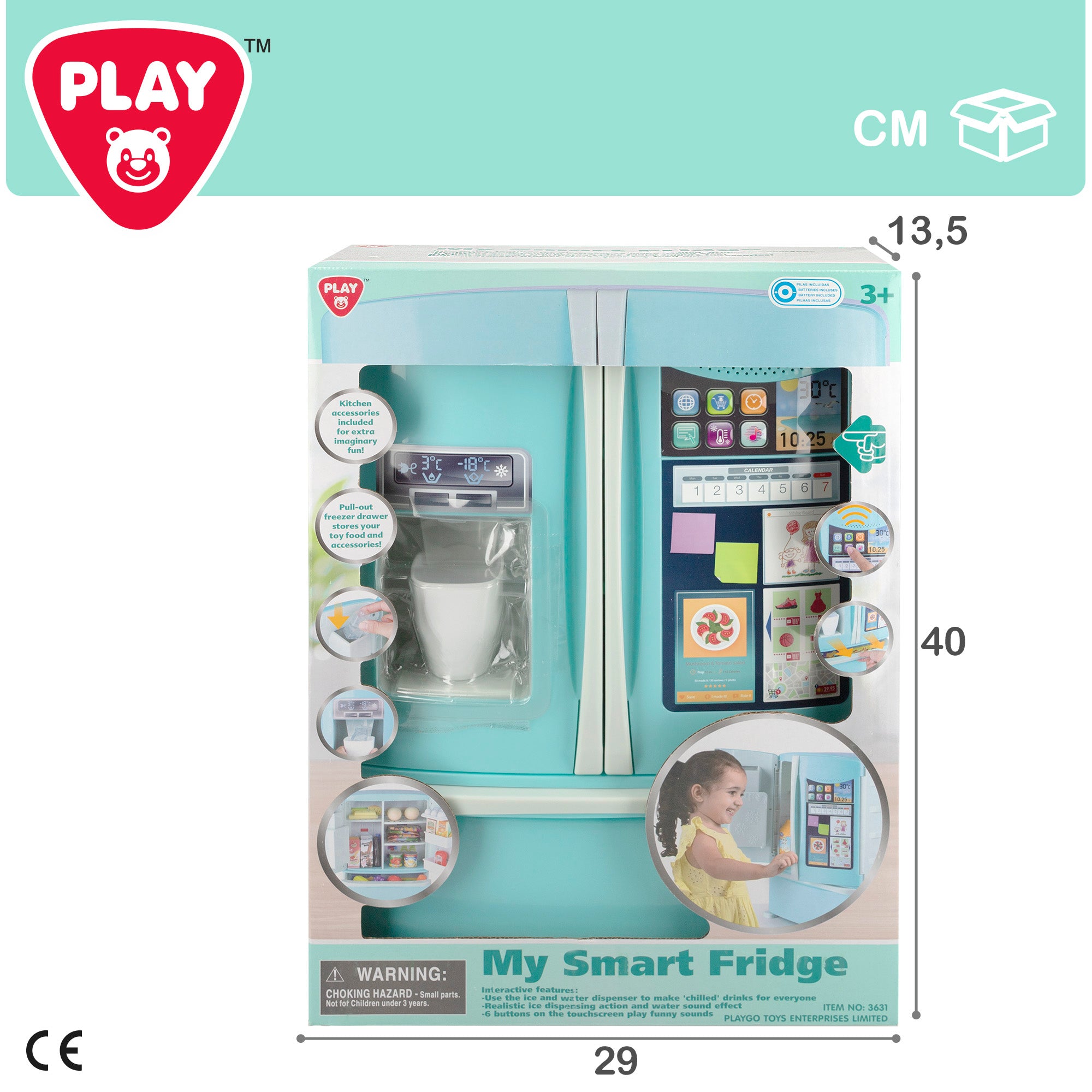 Frigorífico de brinquedo PLAY com som