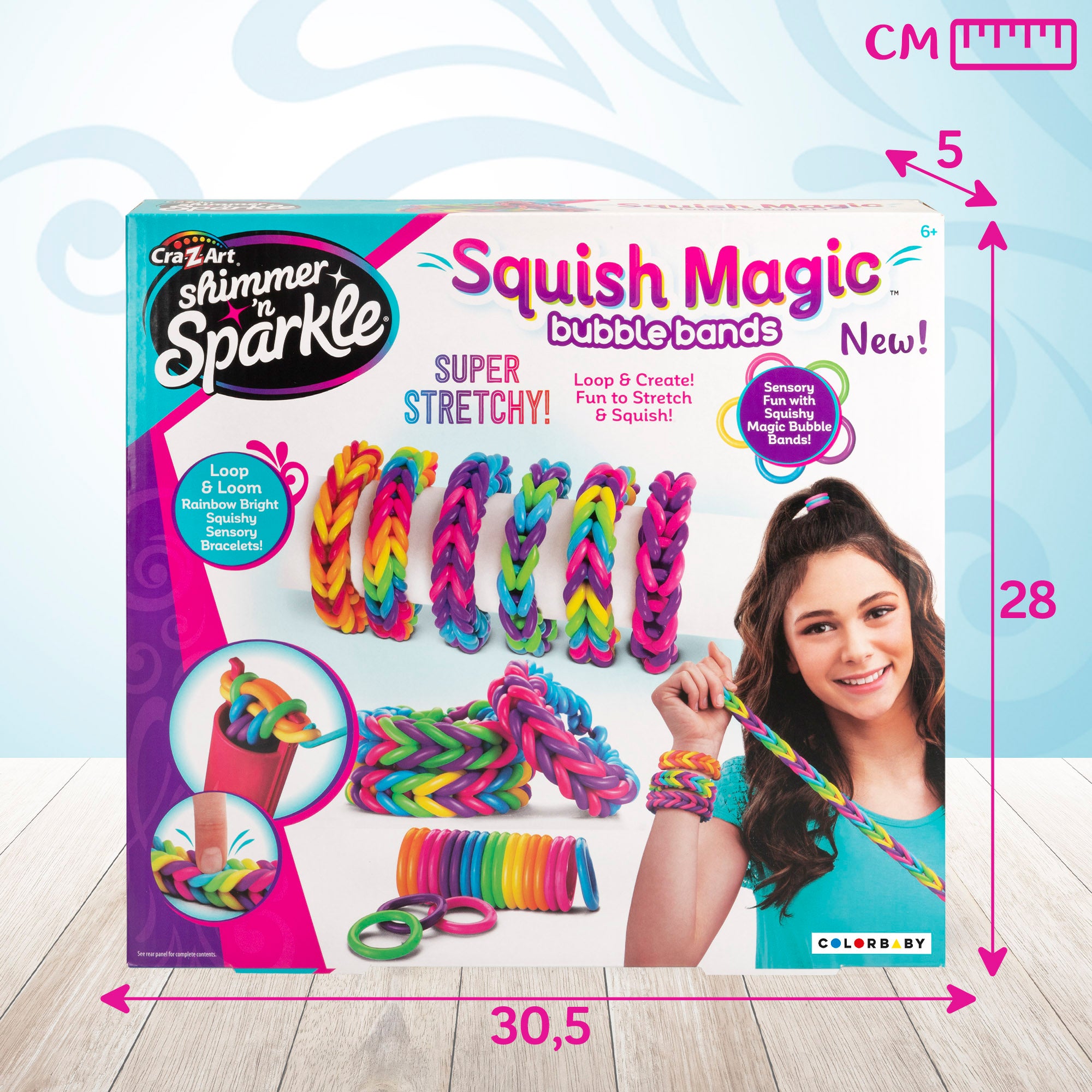 Kit para fazer pulseiras elásticas Shimmer 'n Sparkle