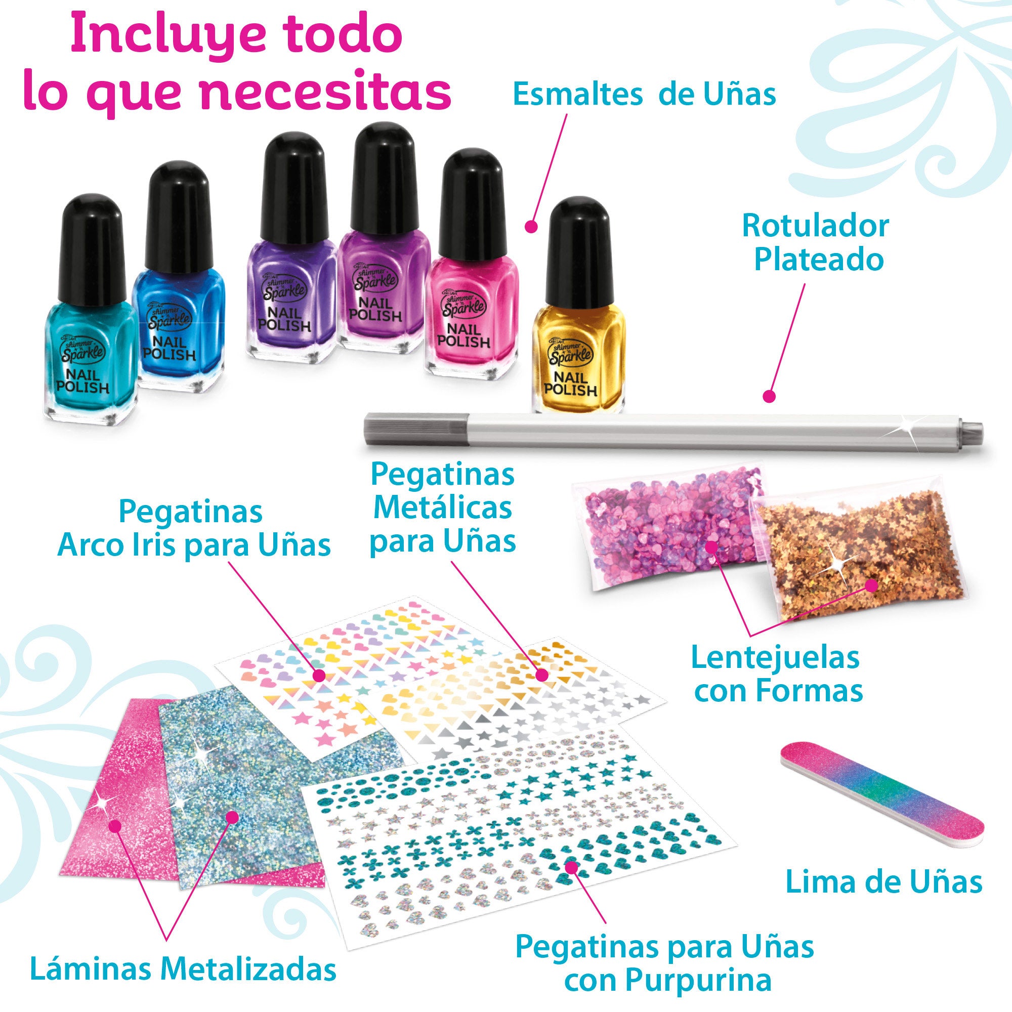 Estúdio de Unhas Metálicas Shimmer 'n Sparkle