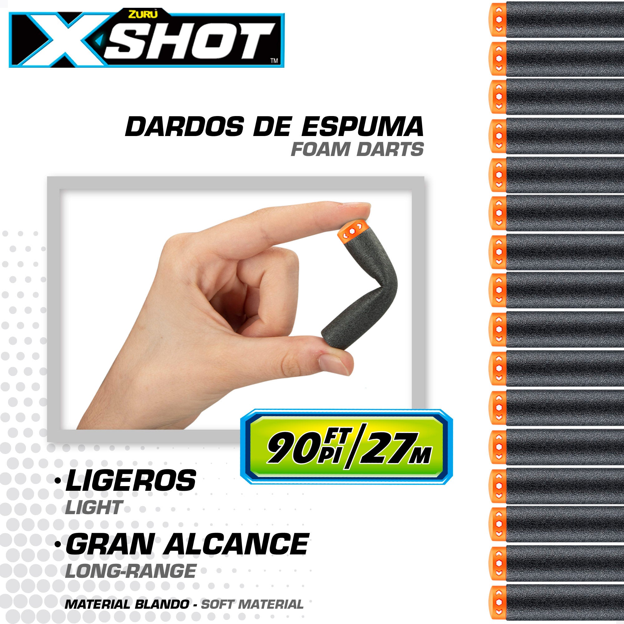 Pistola de brinquedo X-Shot Skins com 16 dardos de espuma