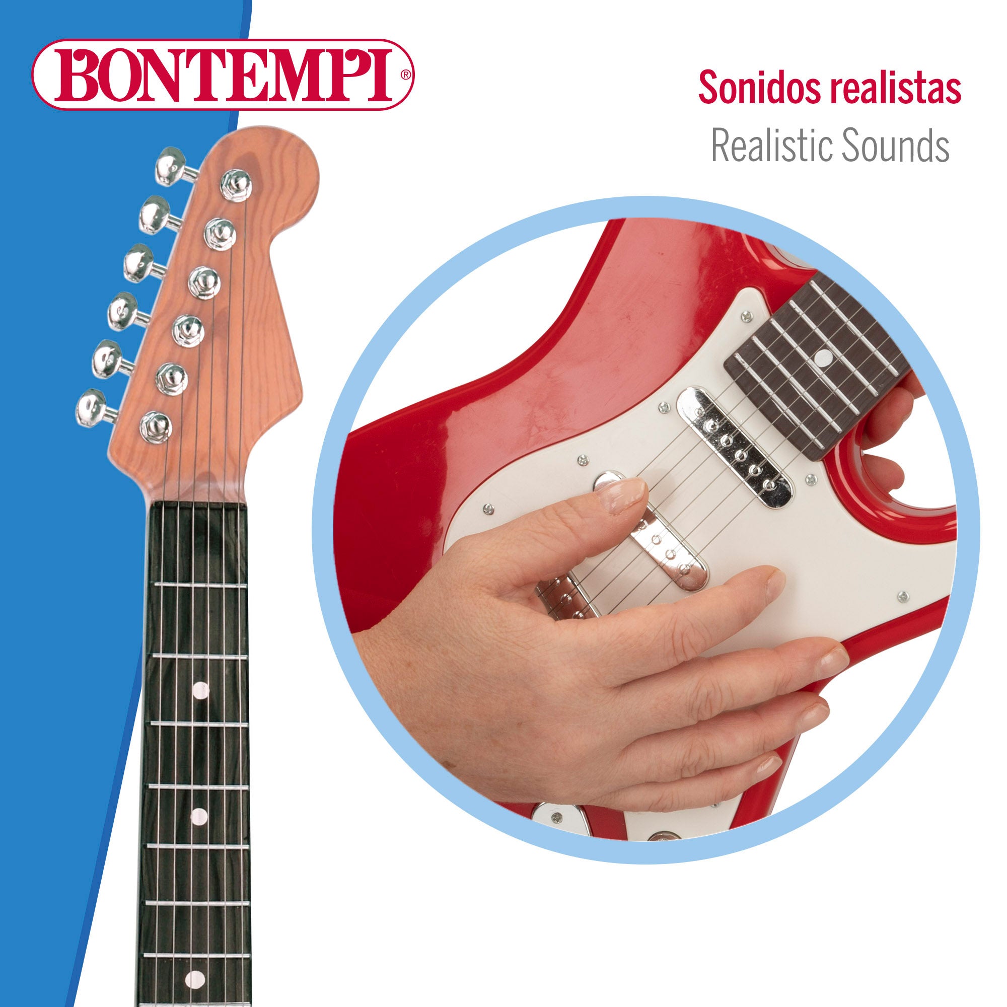 Guitarra de brinquedo elétrica Bontempi 67 cm