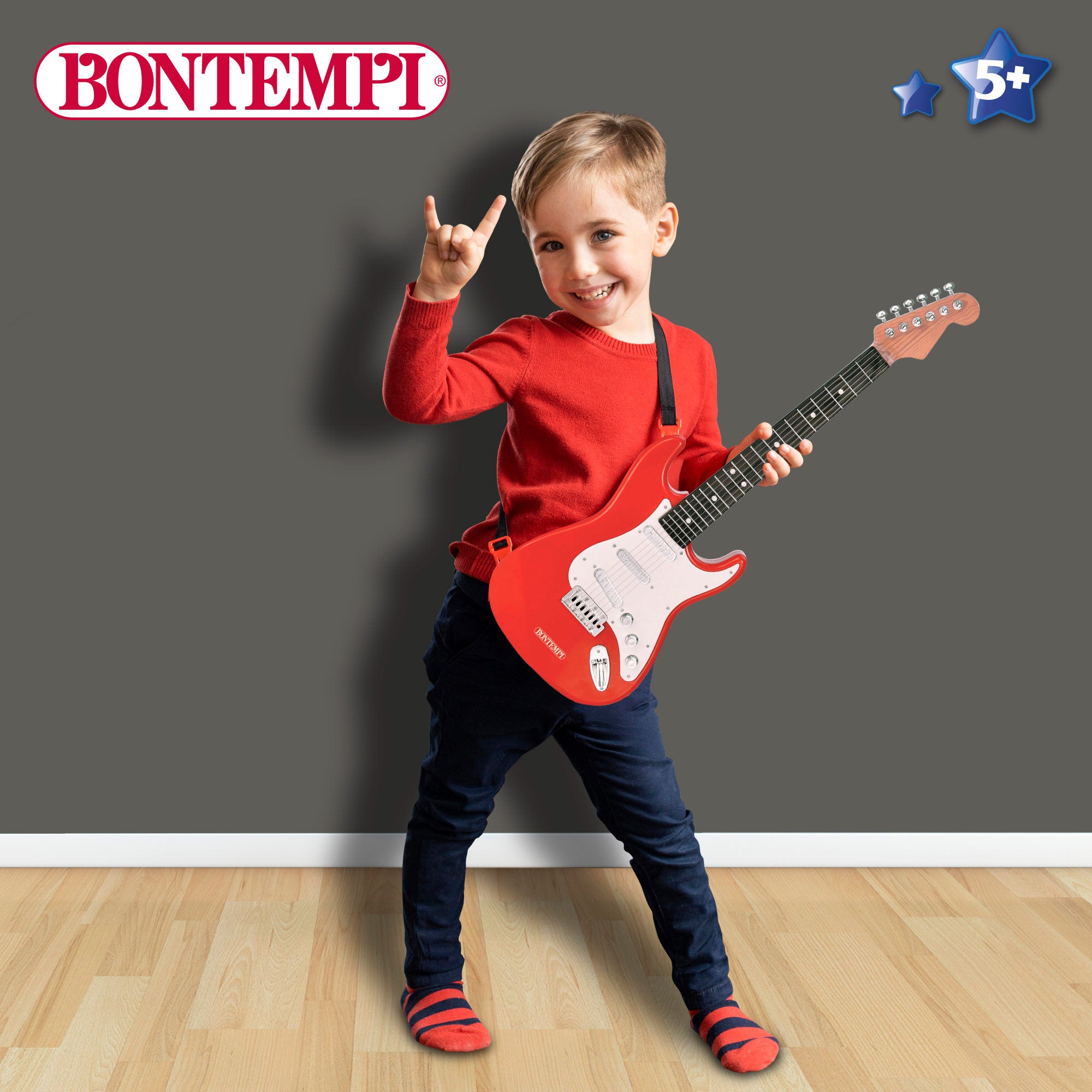 Guitarra de brinquedo elétrica Bontempi 67 cm
