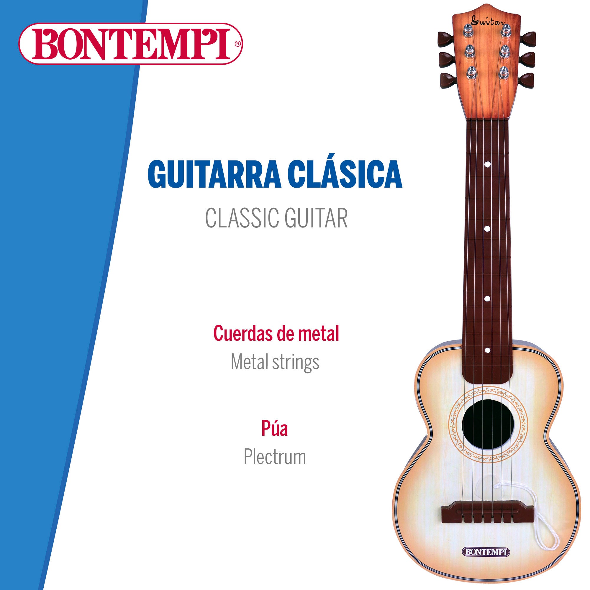 Guitarra de brinquedo espanhola Bontempi 54,5 cm