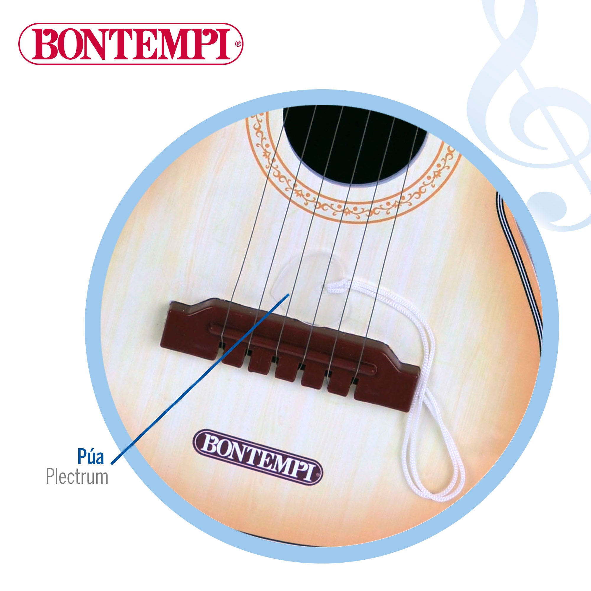 Guitarra de brinquedo espanhola Bontempi 54,5 cm
