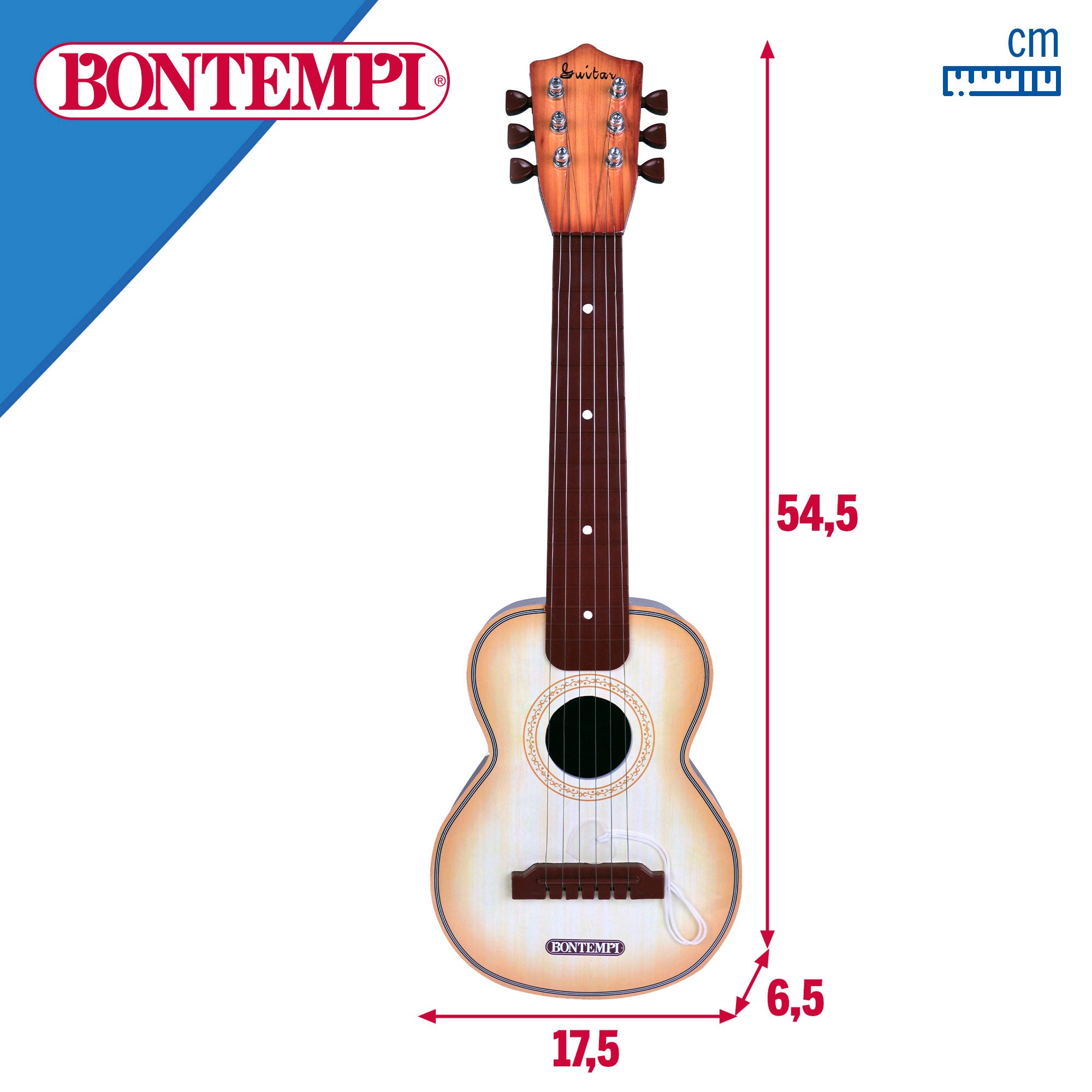 Guitarra de brinquedo espanhola Bontempi 54,5 cm