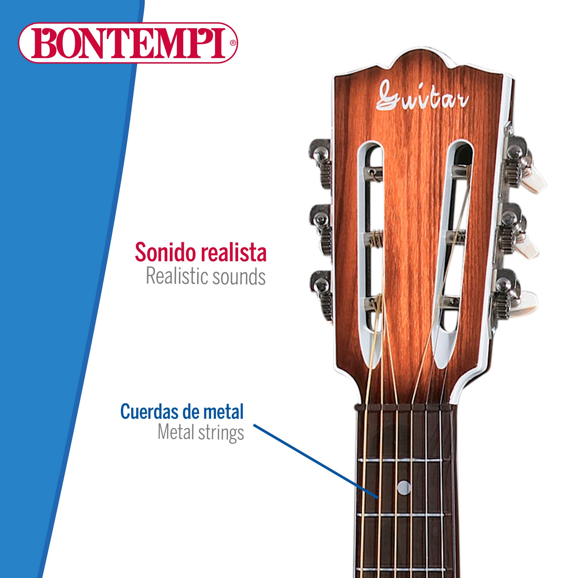Guitarra popular de brinquedo 68 cm Bontempi