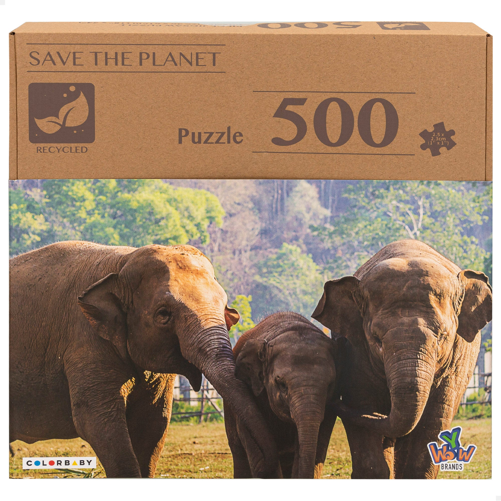Puzzle infantil elefante, 500 peças, CB Toys