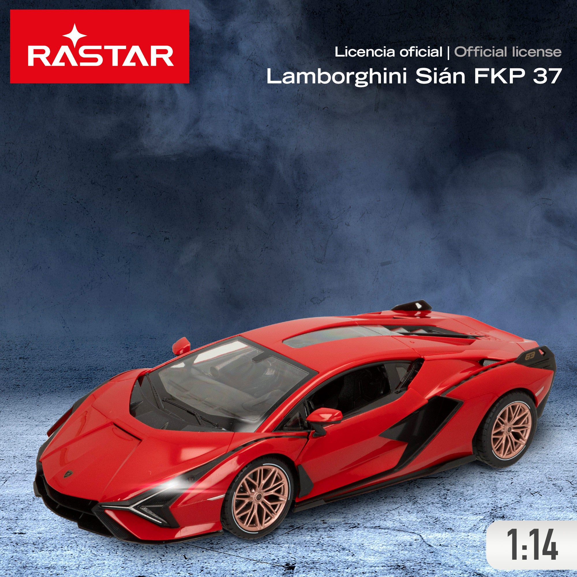 Carro telecomandado RASTAR Lamborghini Sián FKP 37 com luzes 1:14