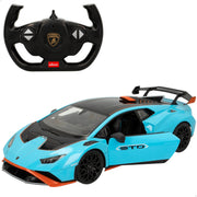 Carro telecomandado RASTAR Lamborghini Huracán STO com luzes 1:14