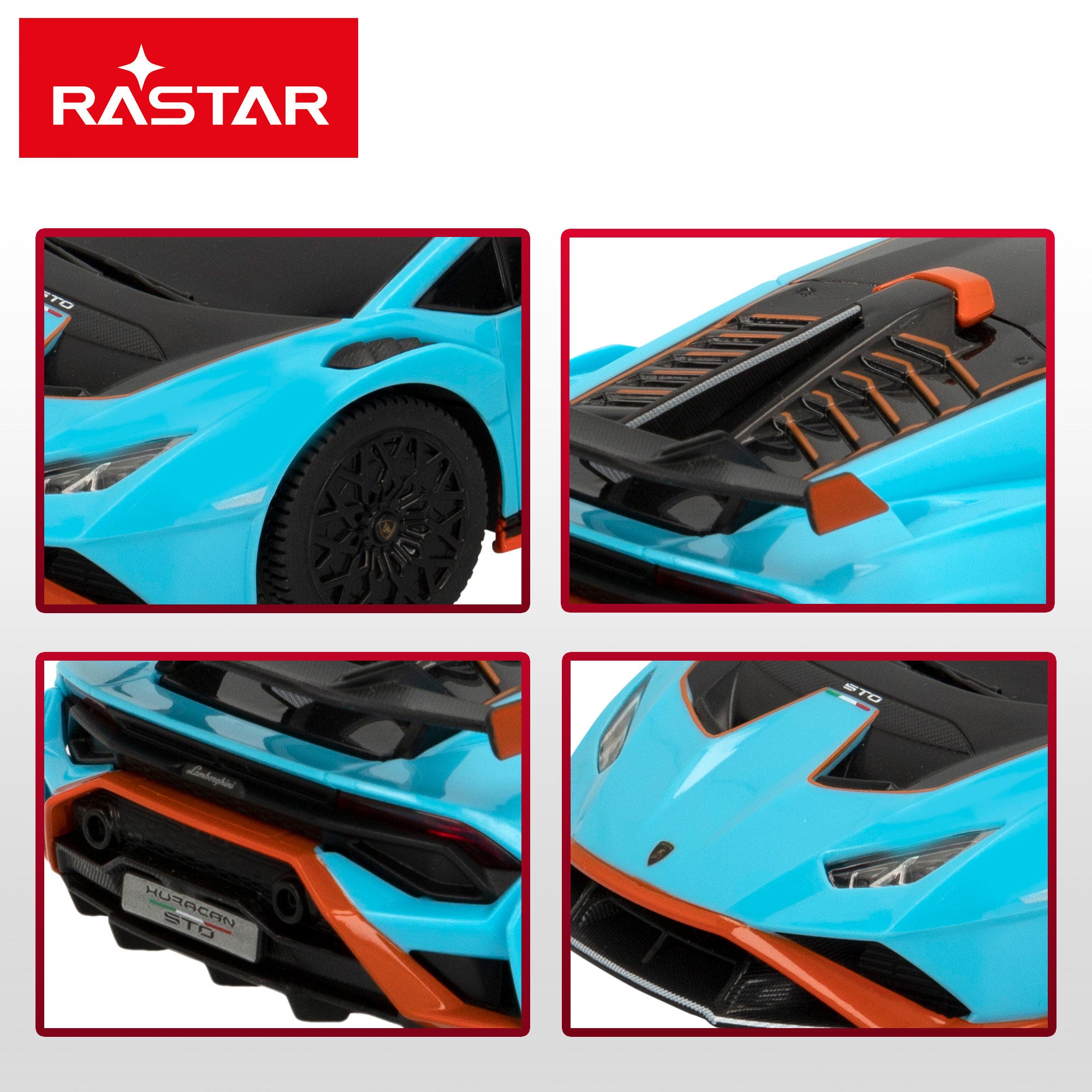 Carro telecomandado RASTAR Lamborghini Huracán STO 1:24