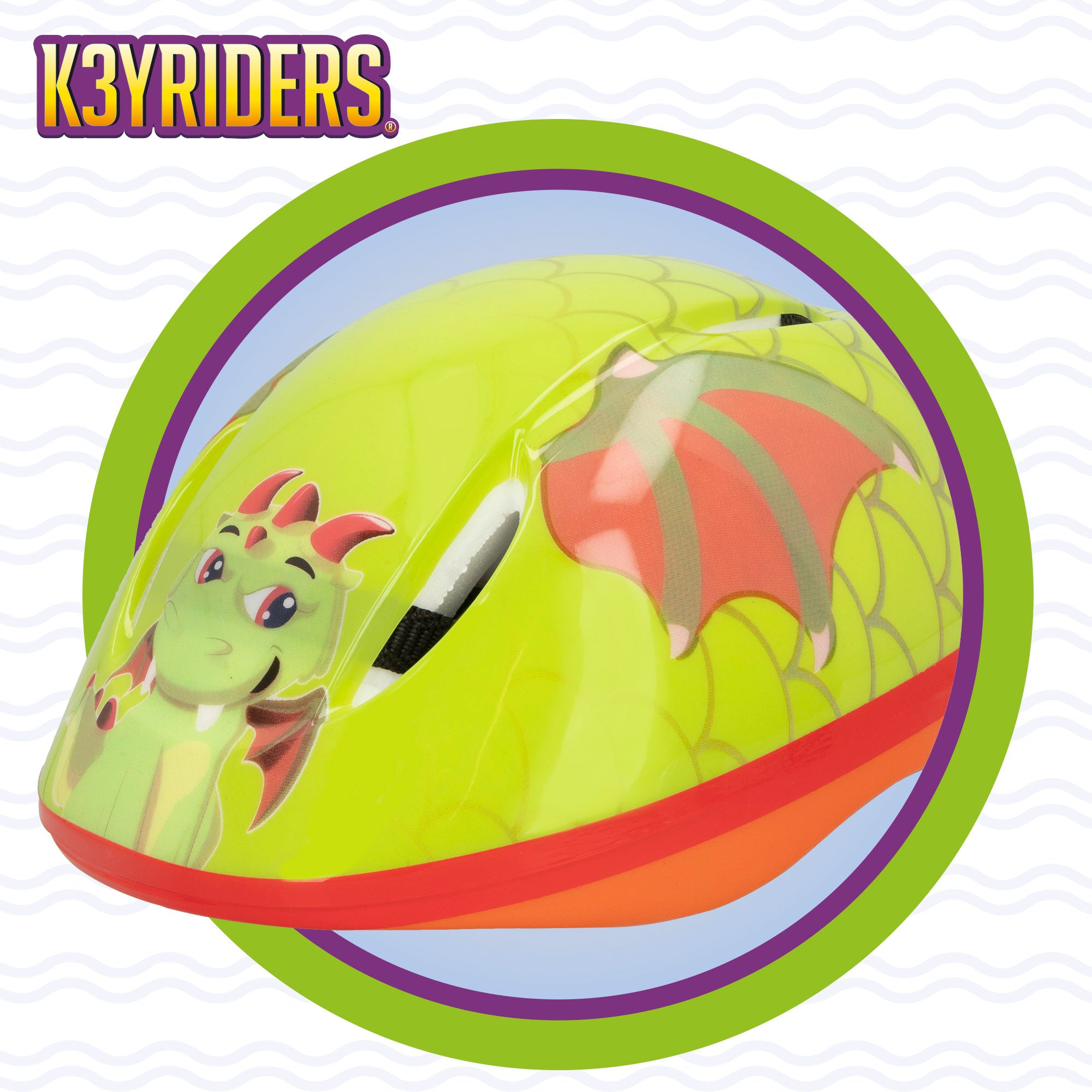 Kit de patins de 4 rodas e capacete K3YRIDERS Dragon, tamanhos 24 a 30
