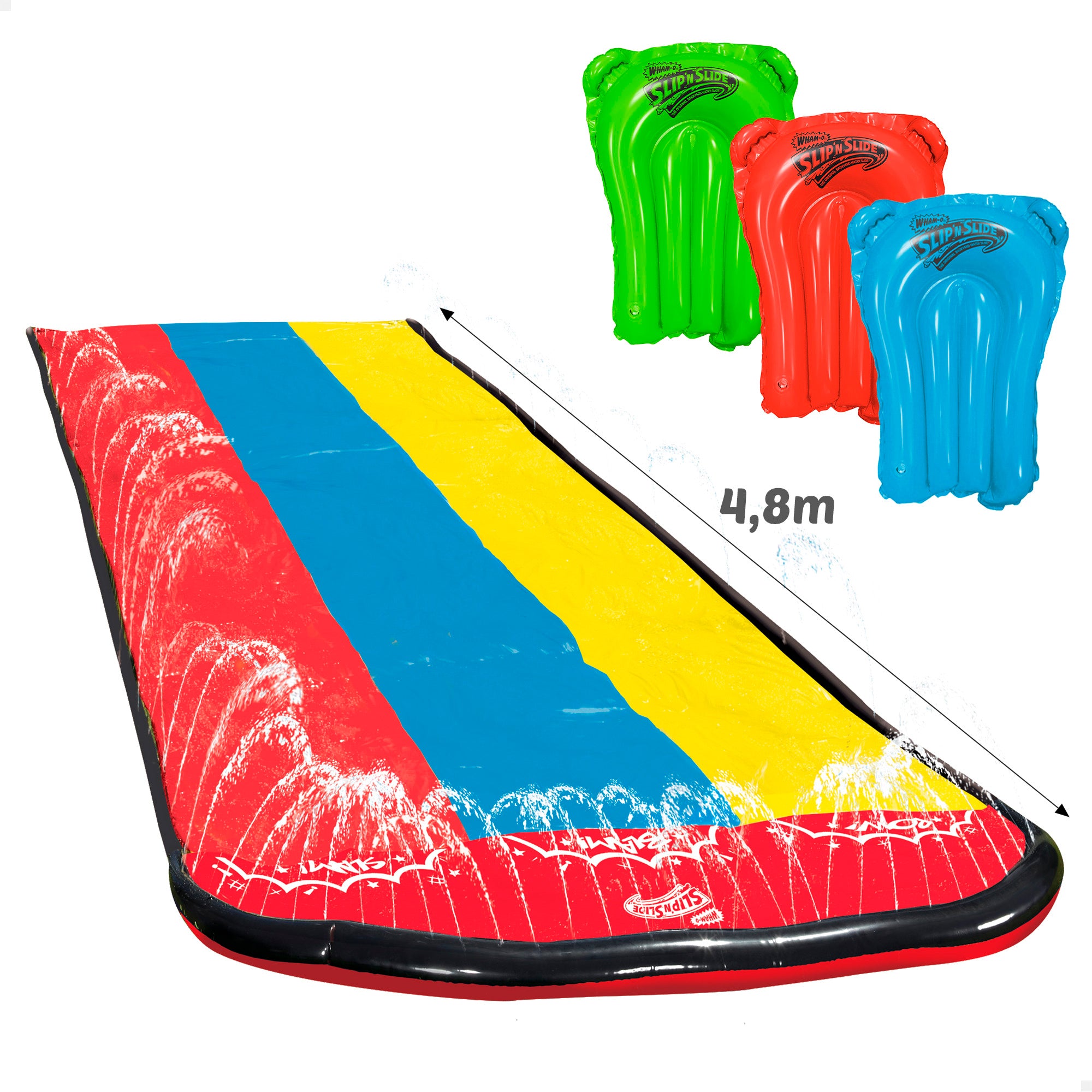 Pista de Toboágua Slip 'N Slide 4.8 mc/3 pranchas de surf