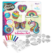 Autocolantes para janelas e enfeites para janelas Shimmer 'n Sparkle que mudam de cor