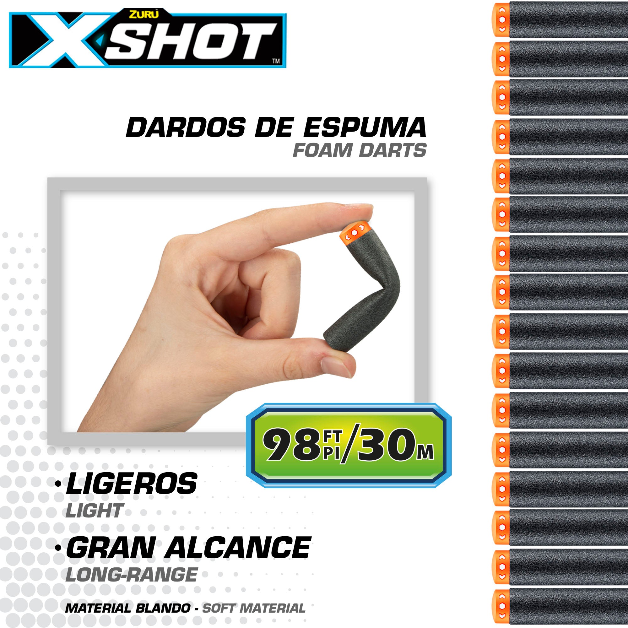 Pistola de dardos de espuma X-Shot Skins Lock Baster com sistema de bloqueio