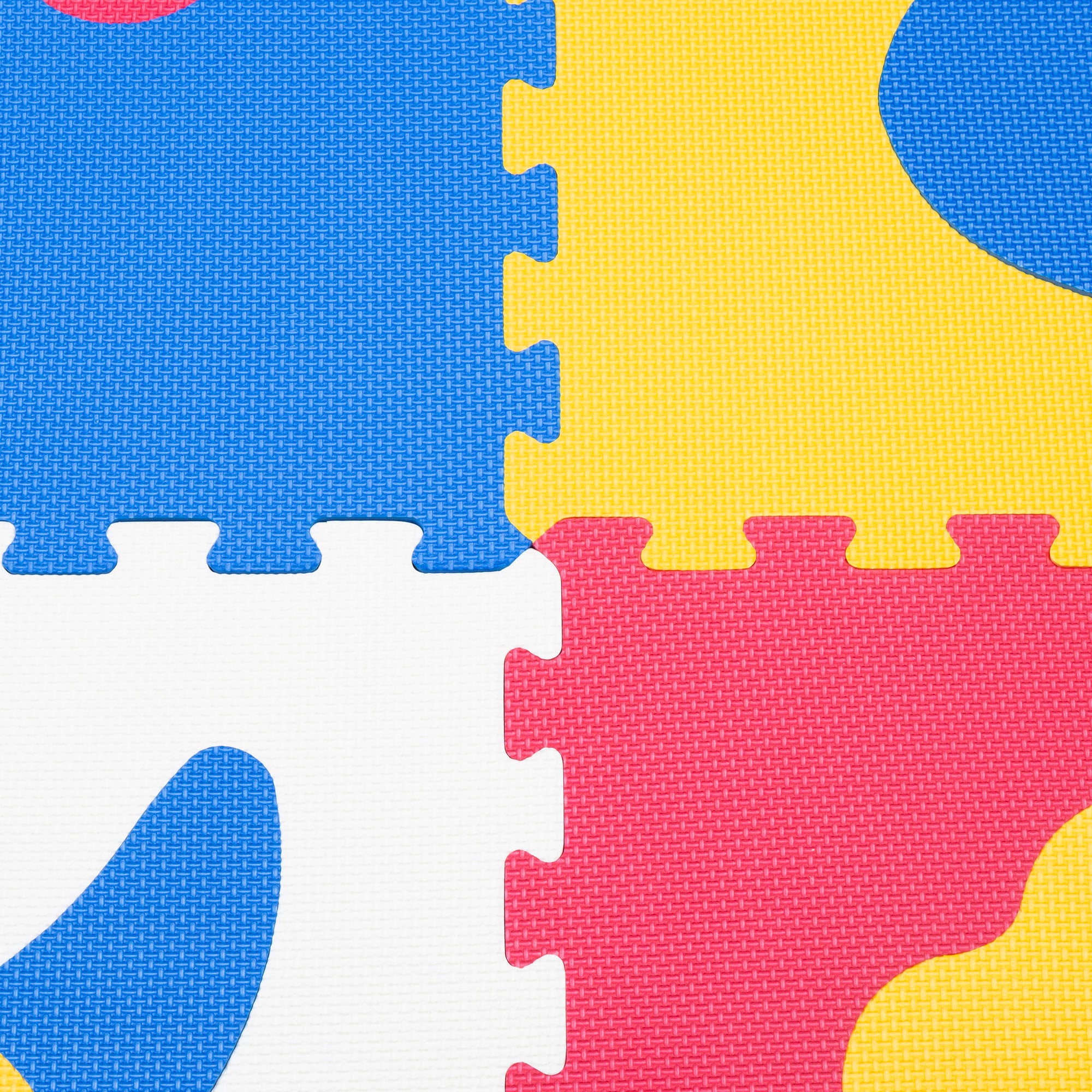 Tapete de puzzle com animais bebés, 4 peças, espuma de borracha, C'Baby