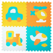 Tapete puzzle para carrinho de bebé, 4 peças, espuma de borracha, C'Baby