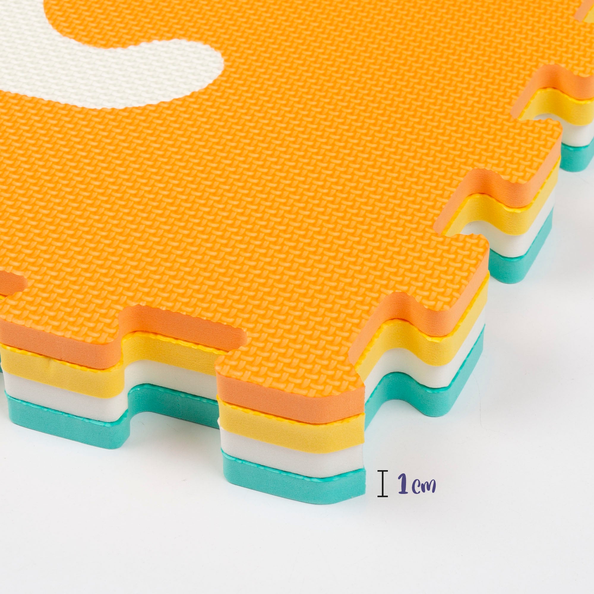 Tapete puzzle para carrinho de bebé, 4 peças, espuma de borracha, C'Baby