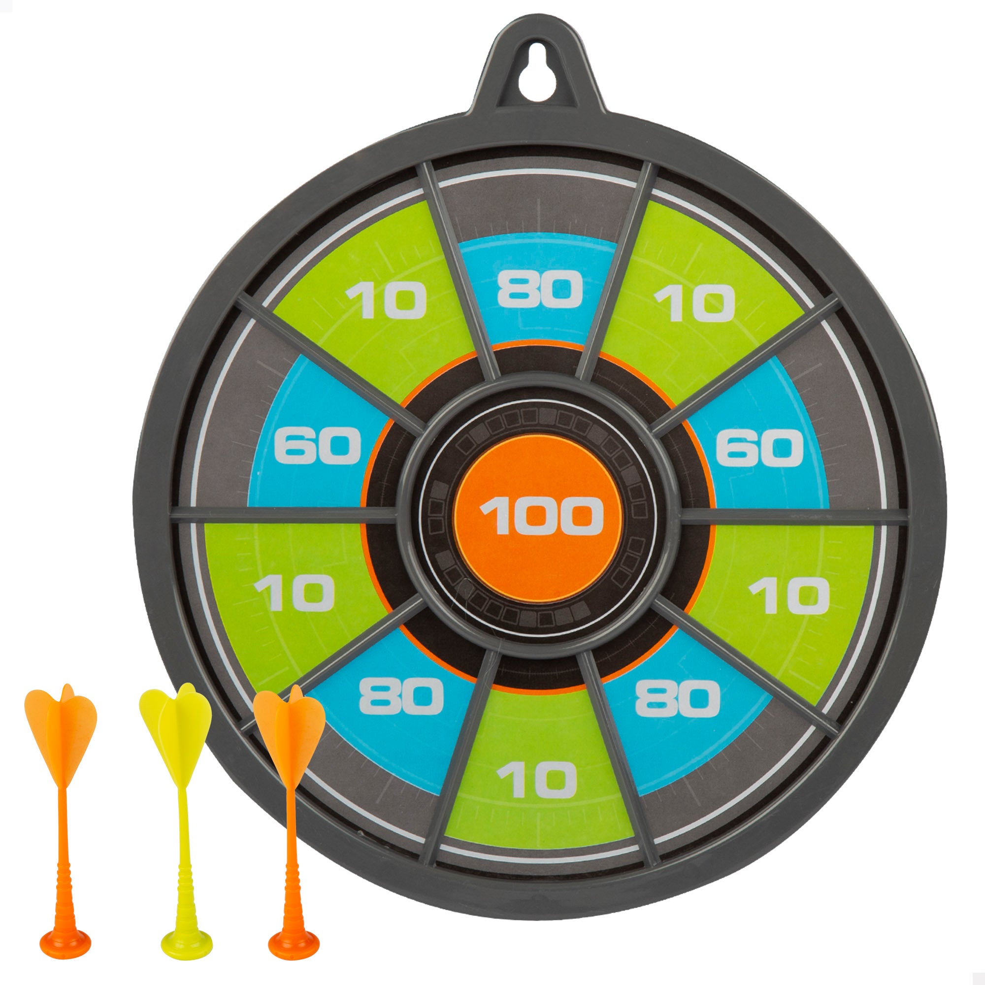Alvo magnético reversível de 26 cm com 3 dardos coloridos - Área de diversão!