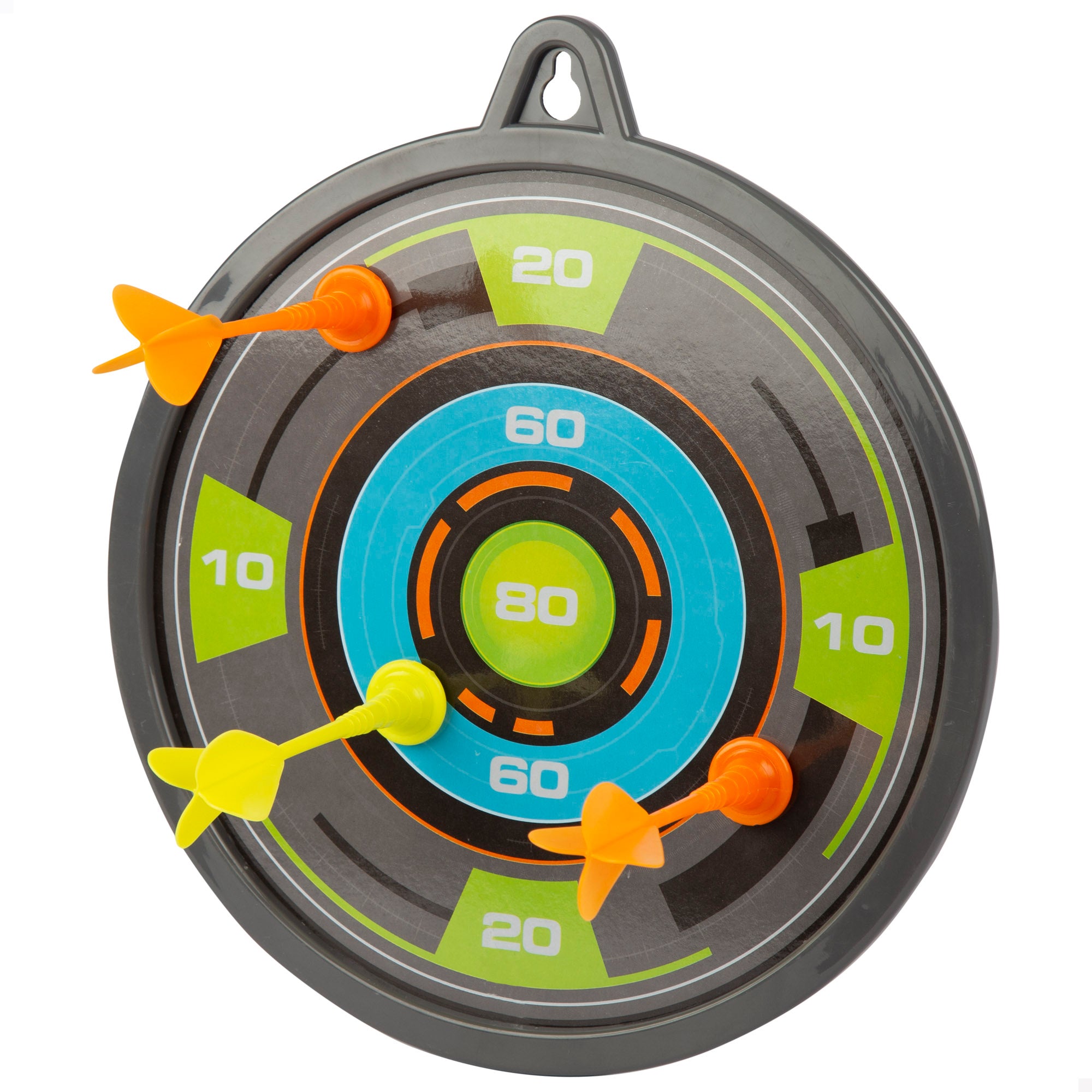 Alvo magnético reversível de 26 cm com 3 dardos coloridos - Área de diversão!